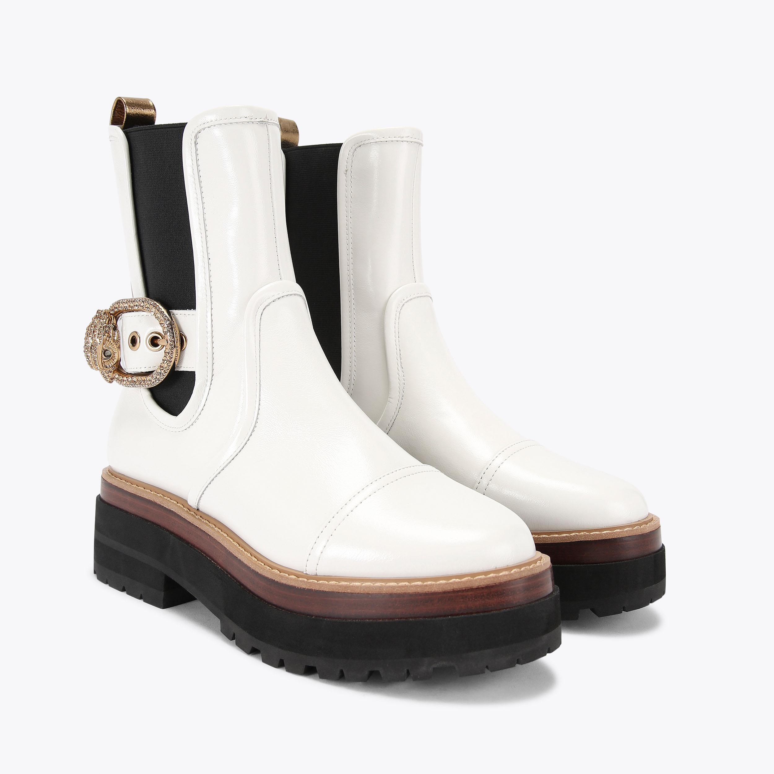 Kurt geiger white boots best sale