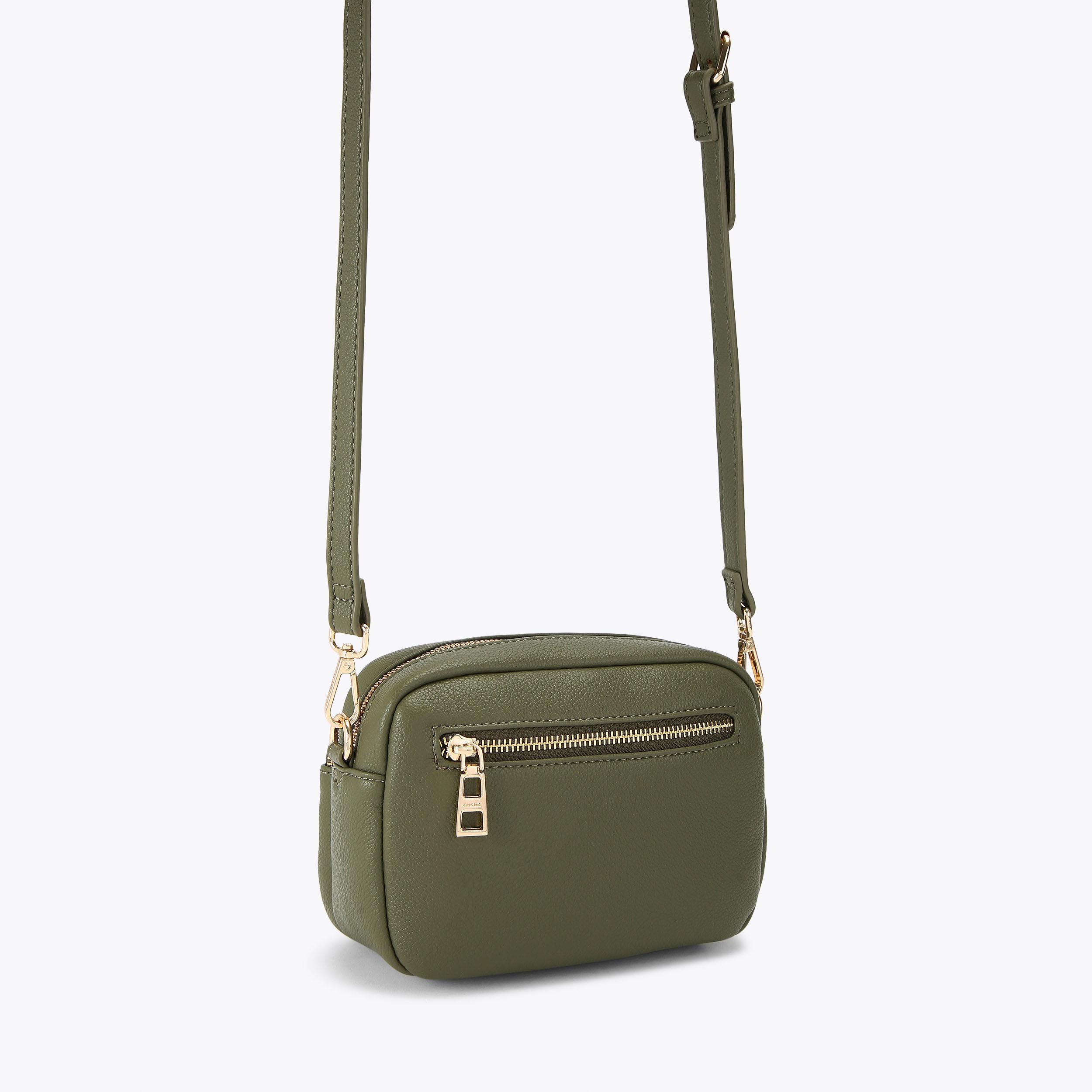 COMO CROSSBODY Khaki Cross Body Bag by CARVELA