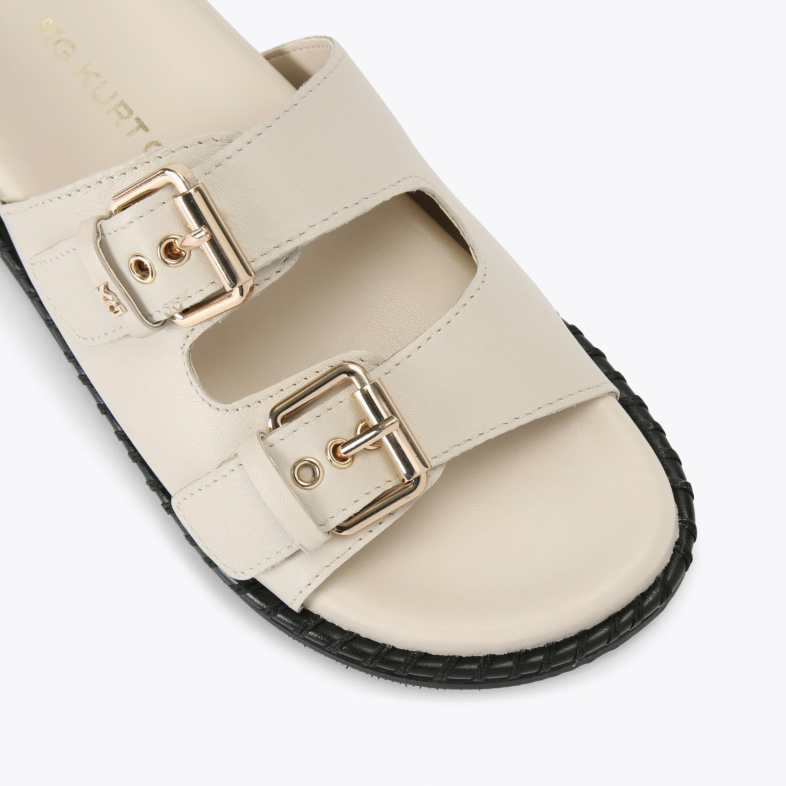 POSIE Bone Leather Slip On Sandal by KG KURT GEIGER