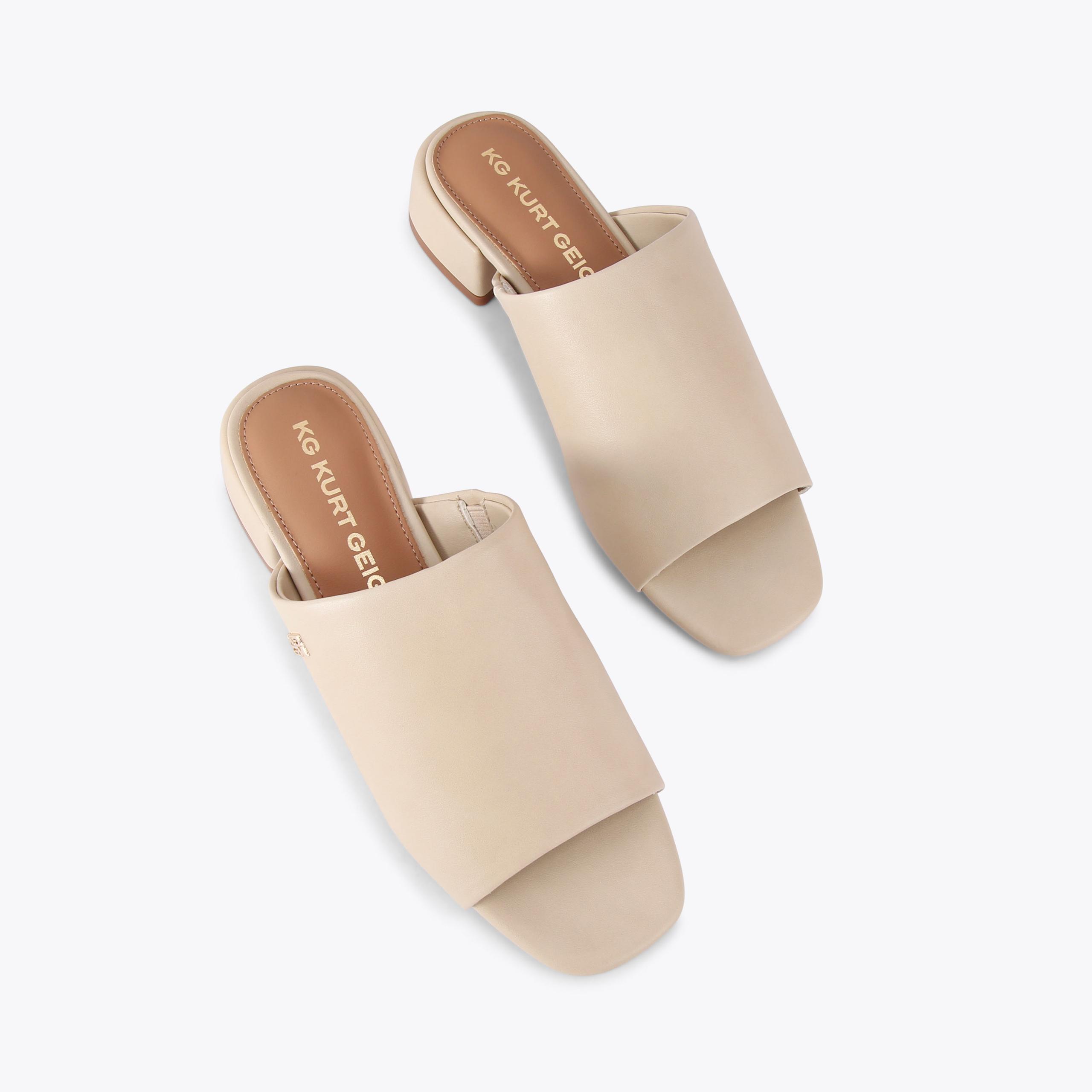 PAMELA Bone Slip On Mule Heel by KG KURT GEIGER