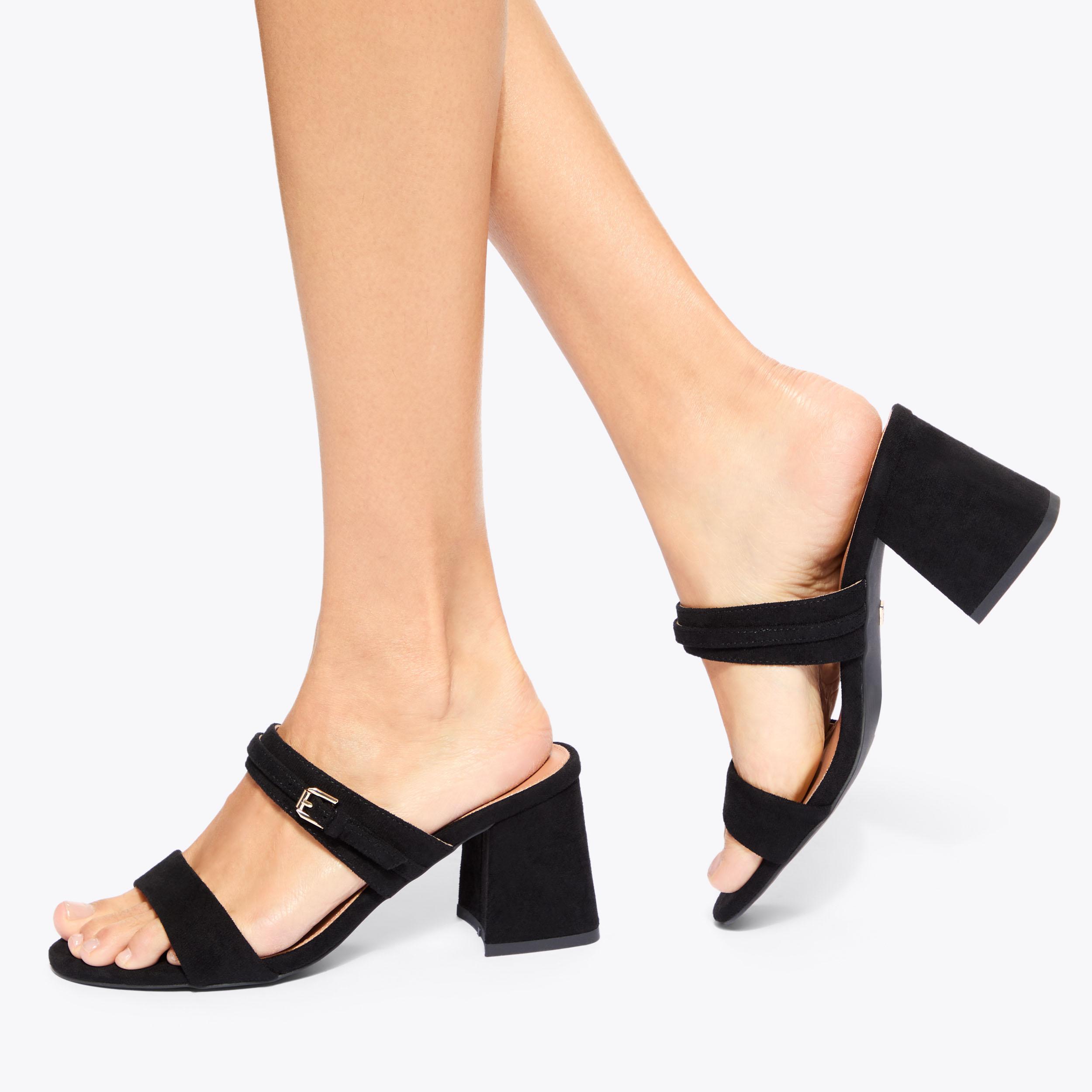 PRECIOUS Black Block Heel by KG KURT GEIGER