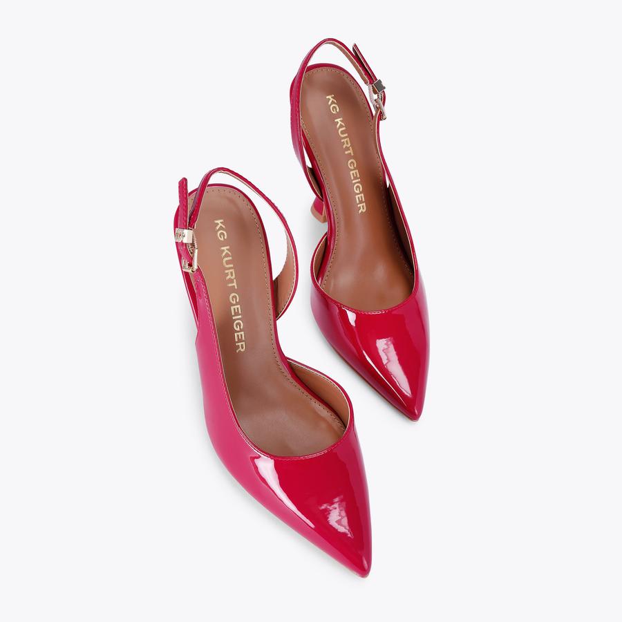 ARIA2 Pink Flared Heel by KG KURT GEIGER