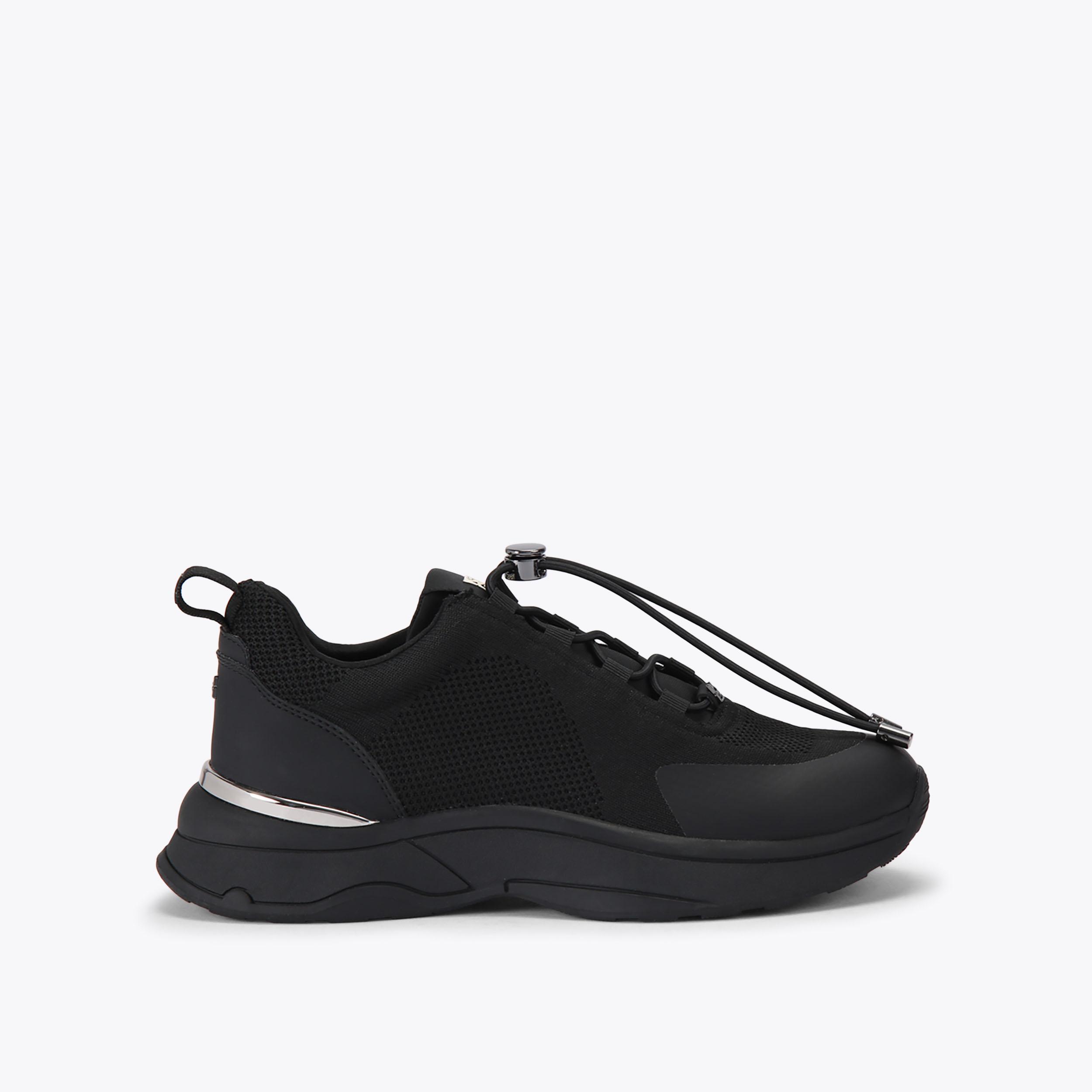 LOUISA2 Black Lace Up Sneaker by KG KURT GEIGER
