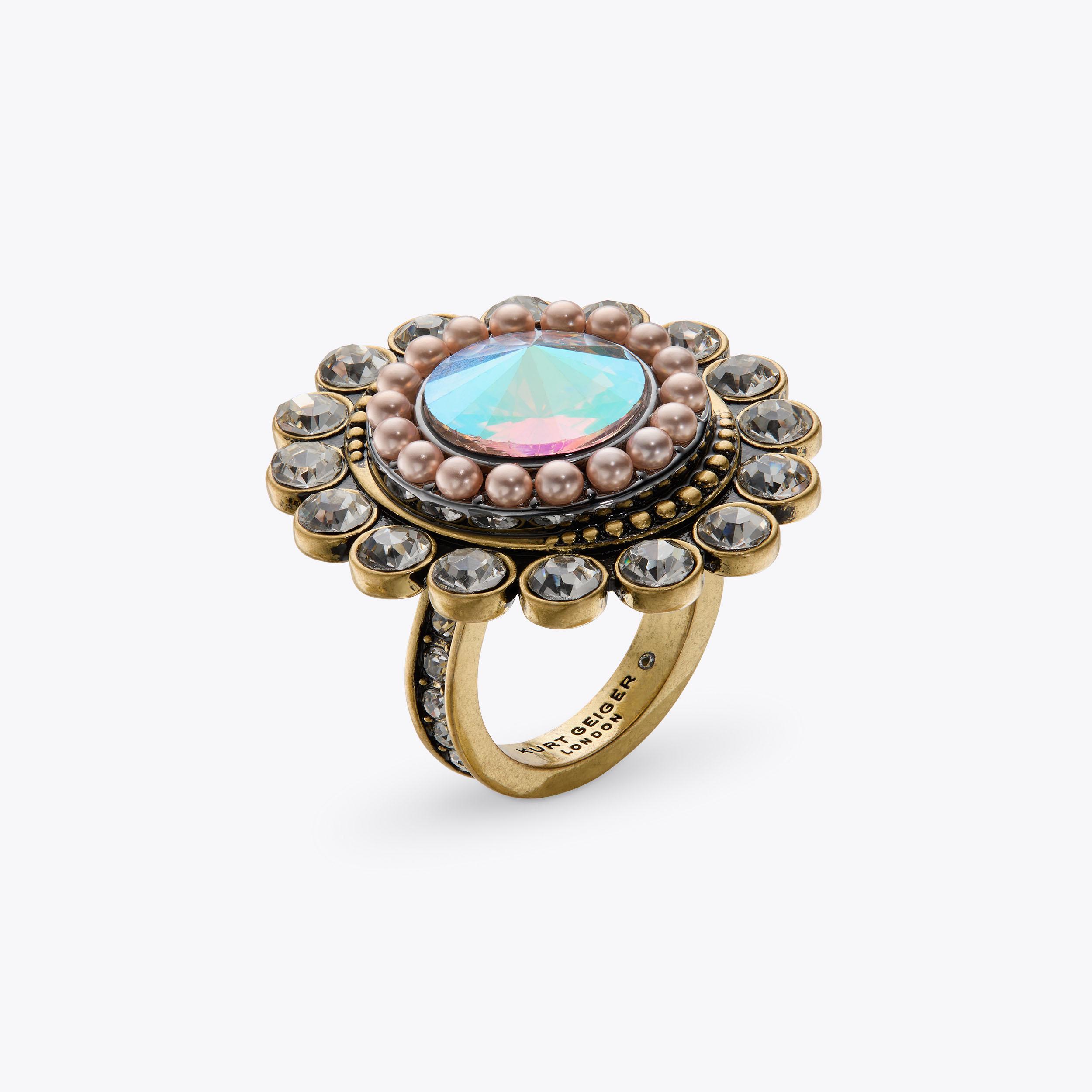 OCTAVIA RING Crystal Ring by KURT GEIGER LONDON