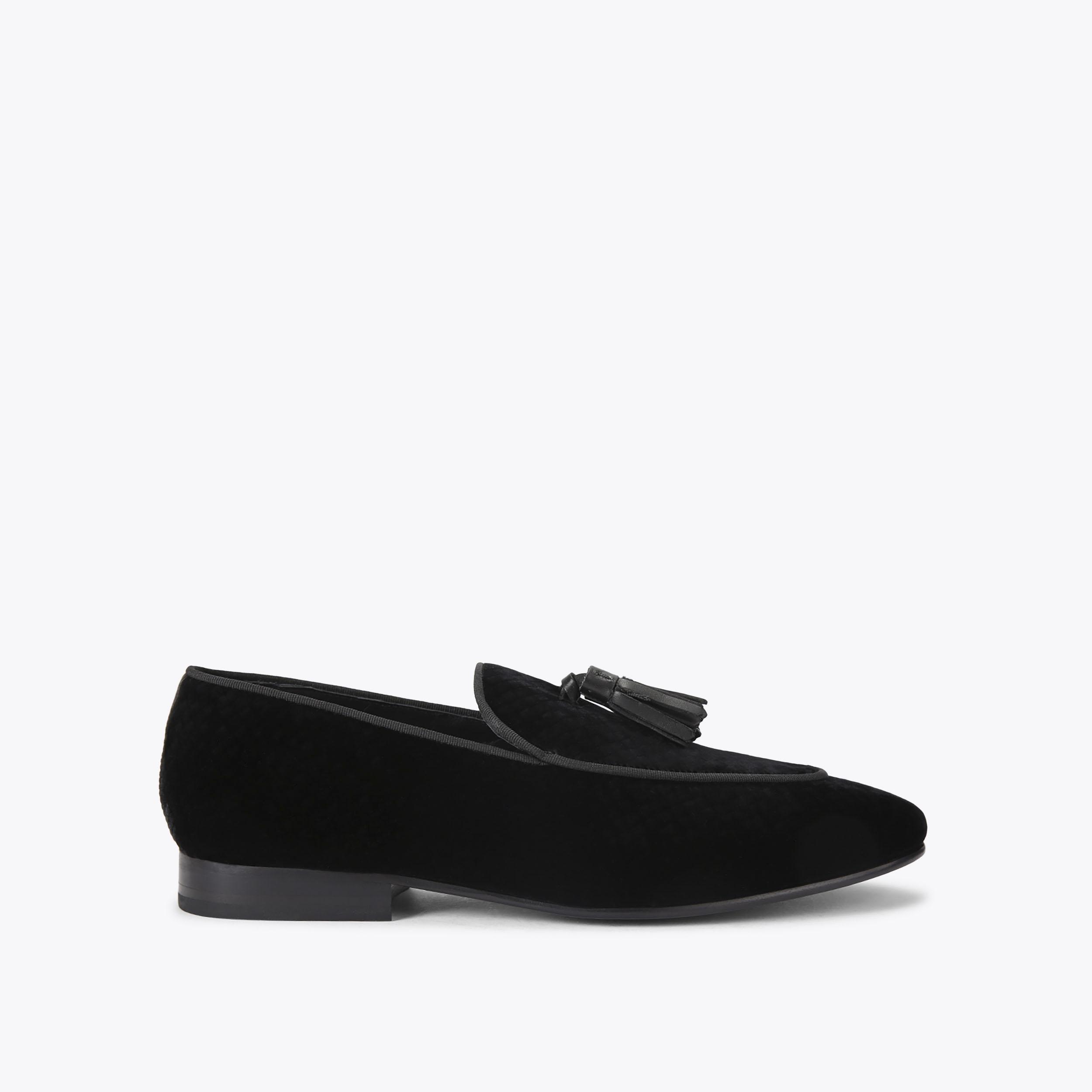 BEDFORD TASSEL LOAFER Navy Velvet Flat Formal Shoe by KURT  display picture 2