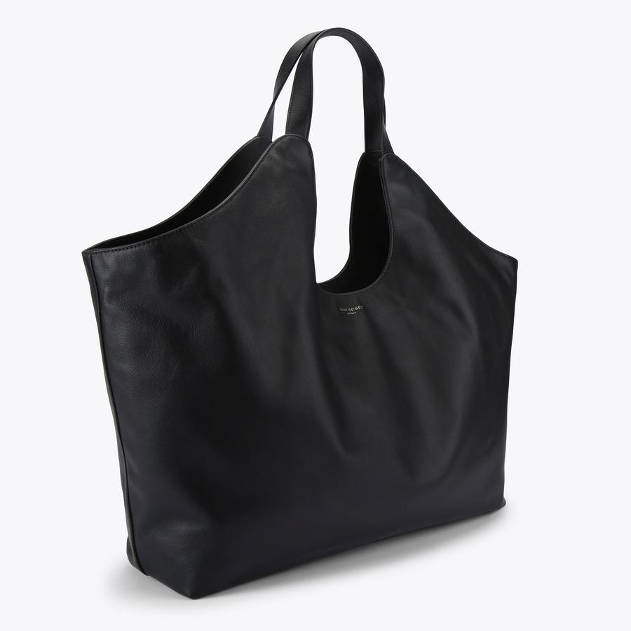 CHELSEA XXL SOFT TOTE Black Leather Shoulder Bag by KURT GEIGER LONDON