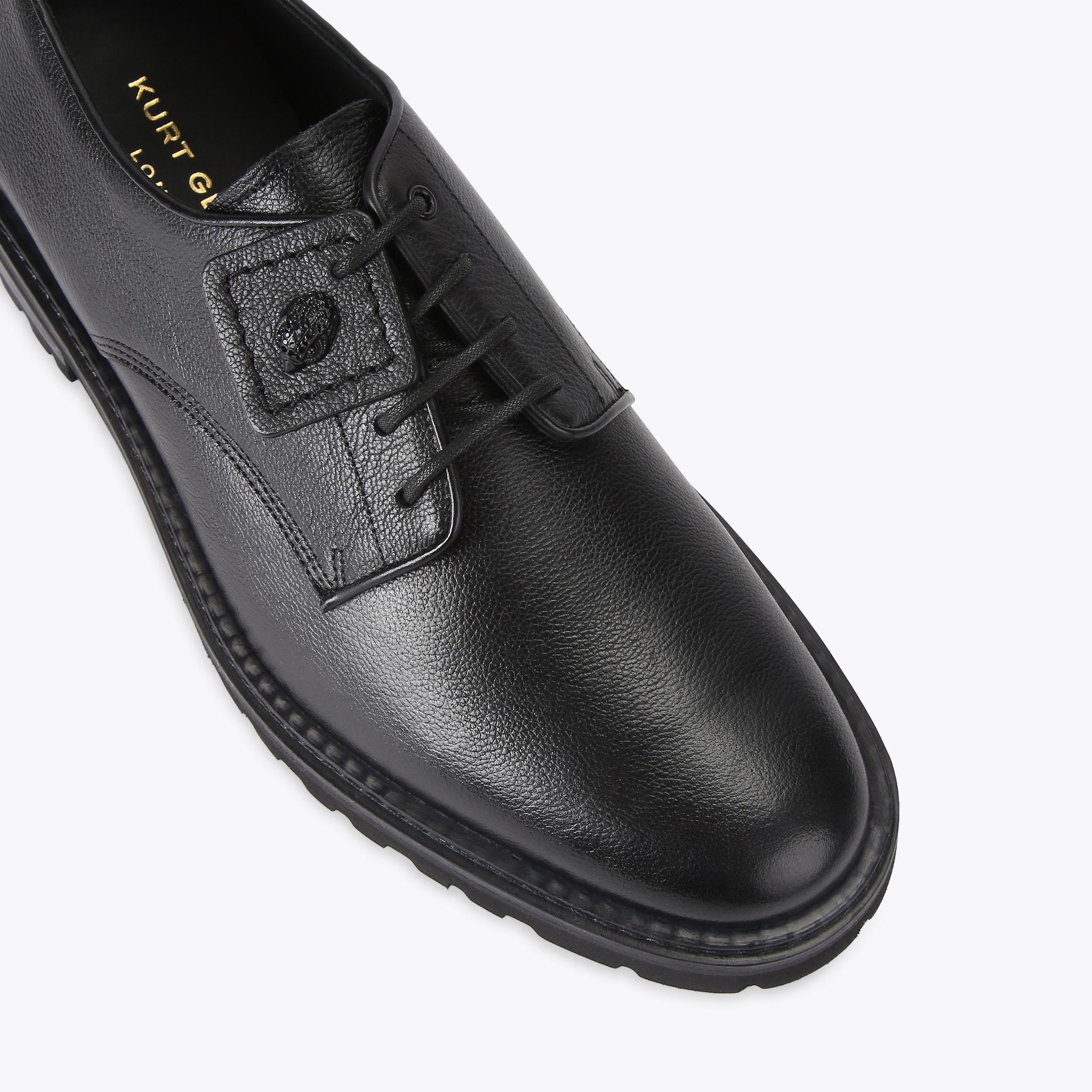 MERCER CLEAT DERBY Grained Brown Leather Derby Shoe by KURT 