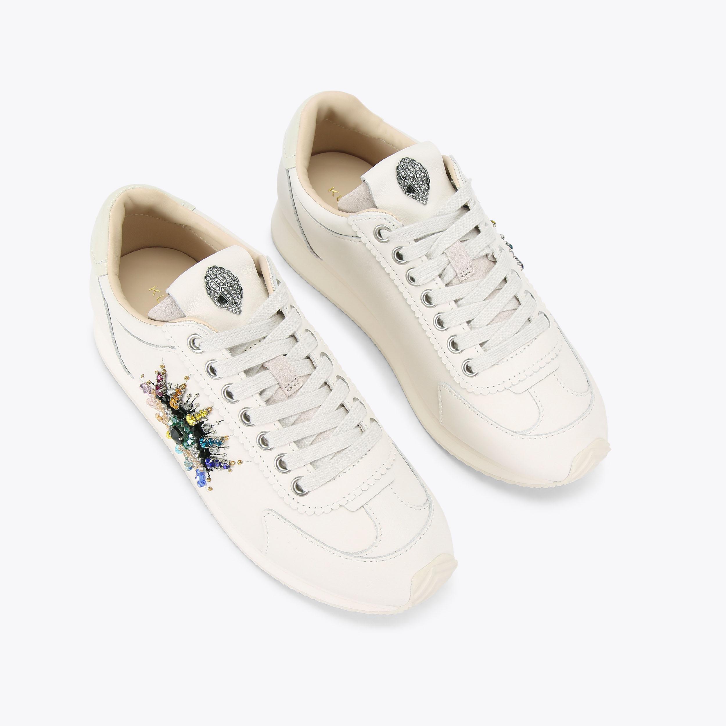 K♢041 stylist ISLINGTON PUMP EYE White Eye Crystal Sneaker by KURT GEIGER