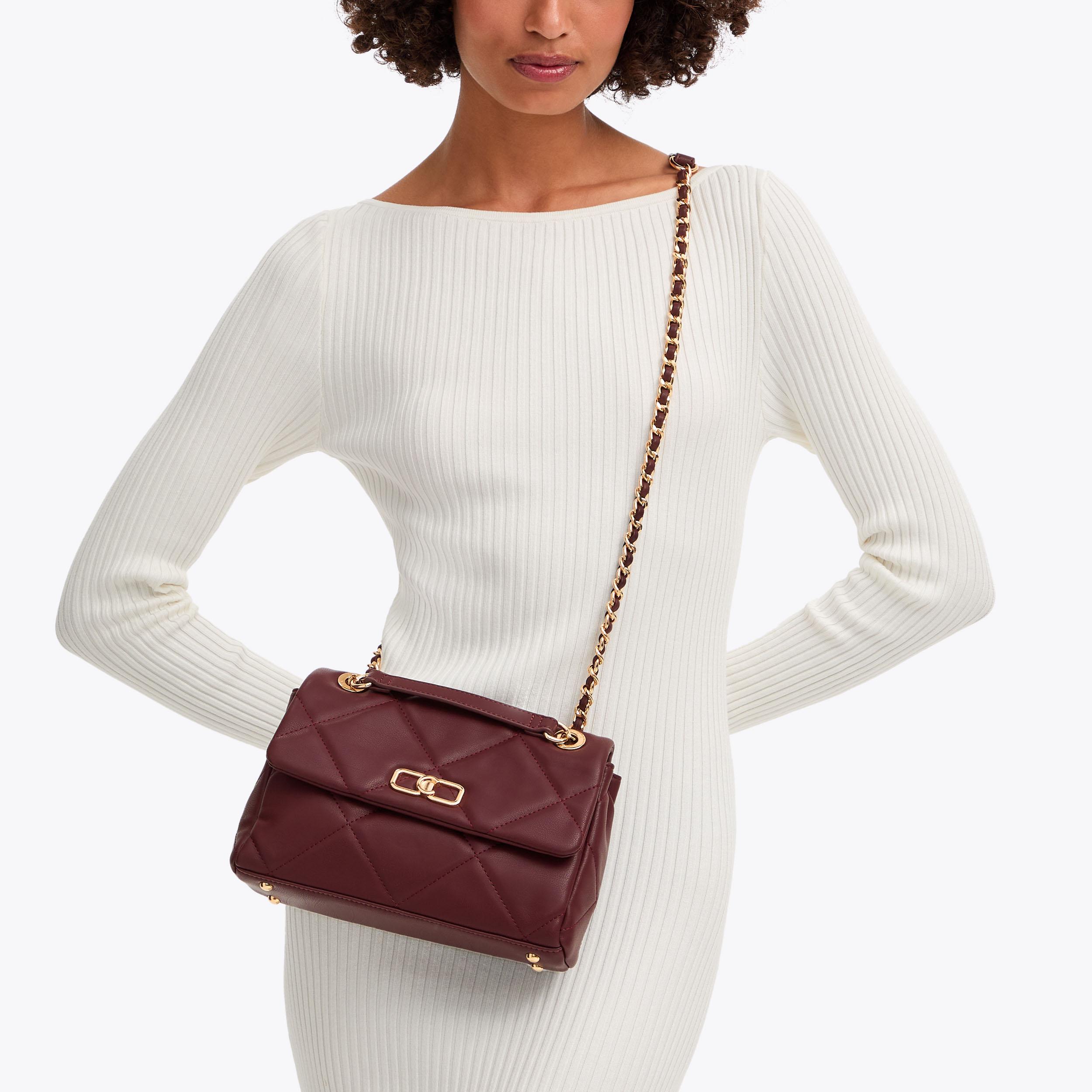 GINA SHOULDER BAG Maroon Shoulder Bag by CARVELA