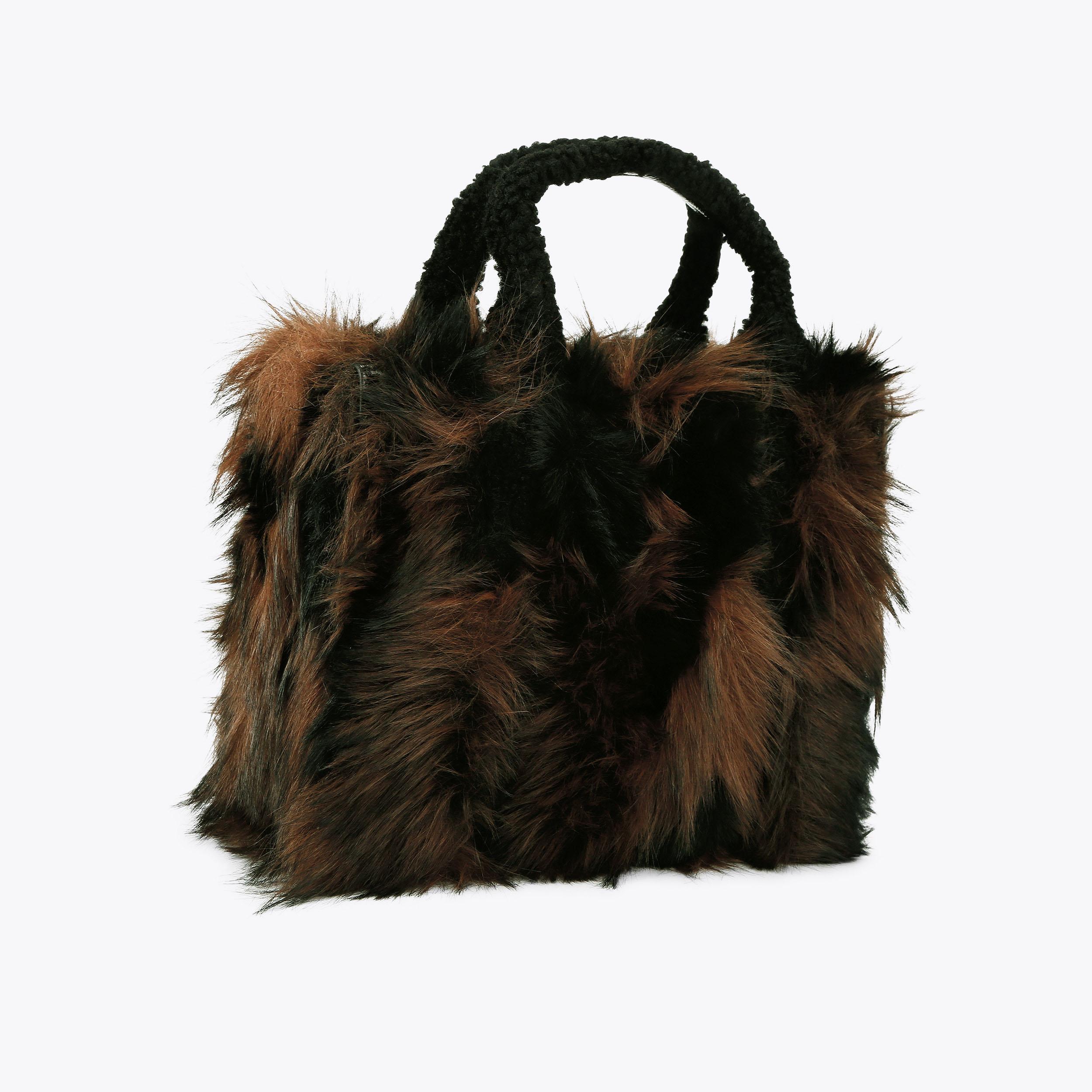 F FUR SM SOUTHBANK TOTE Faux Fur Southbank Tote Bag by KURT GEIGER