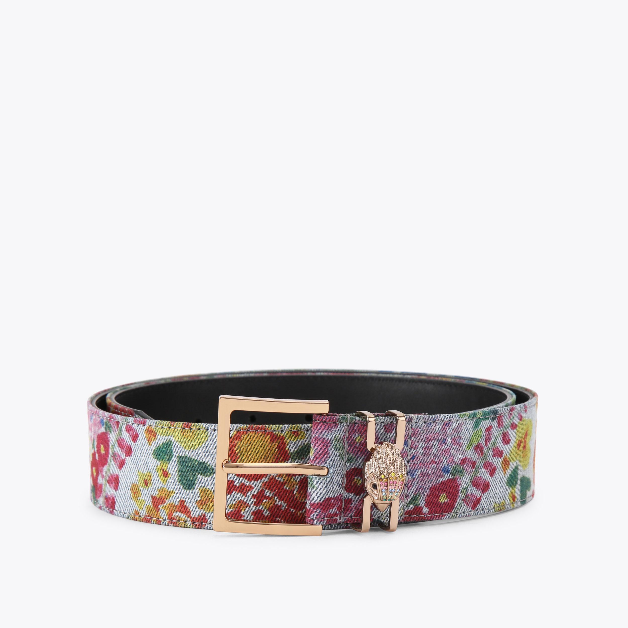 Kurt Men Two-Tone Pink and Teal Women\'s Belt mayfair-18-belt-fushia-snake-  main image 3