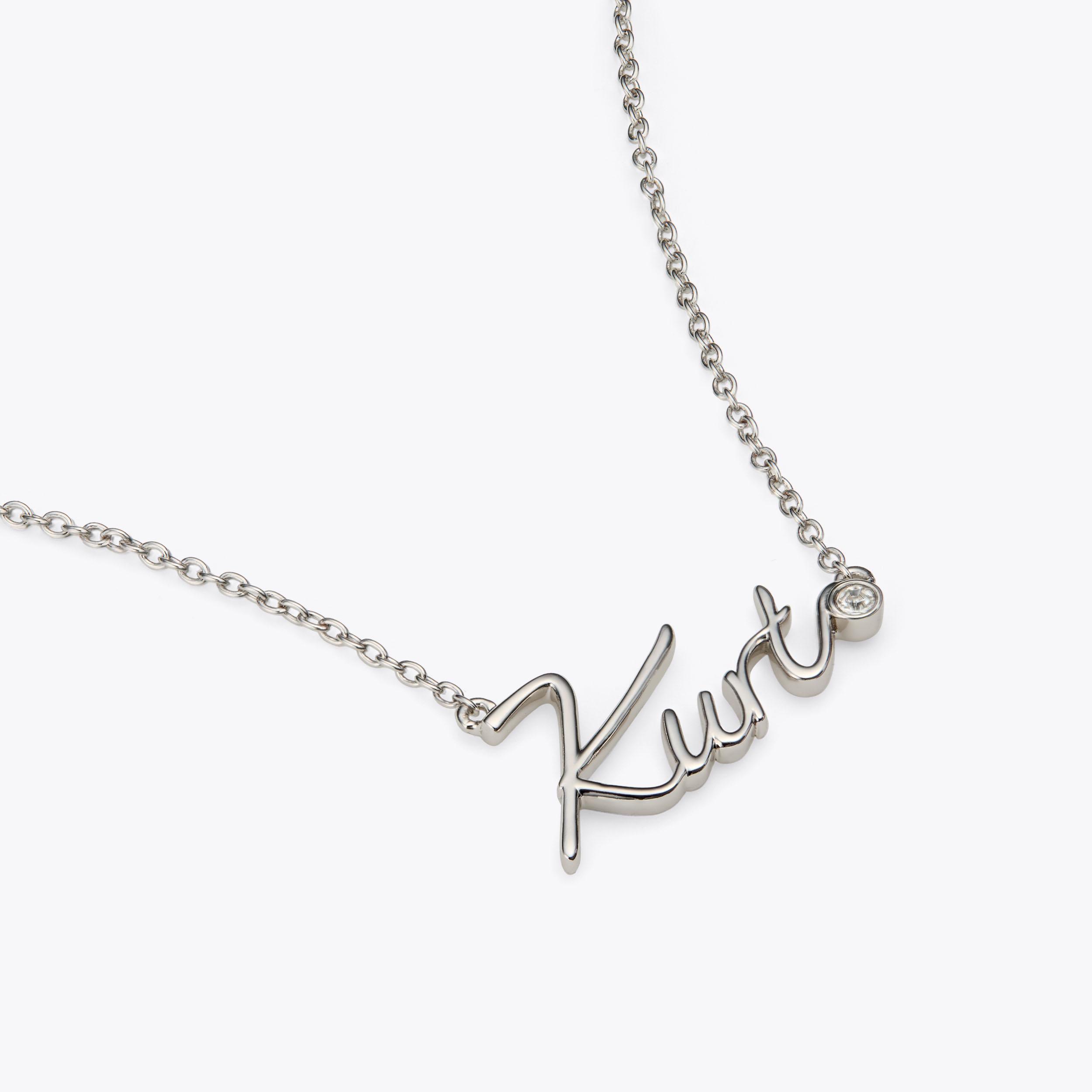 KURT SCRIPT NECKLACE by KURT GEIGER LONDON
