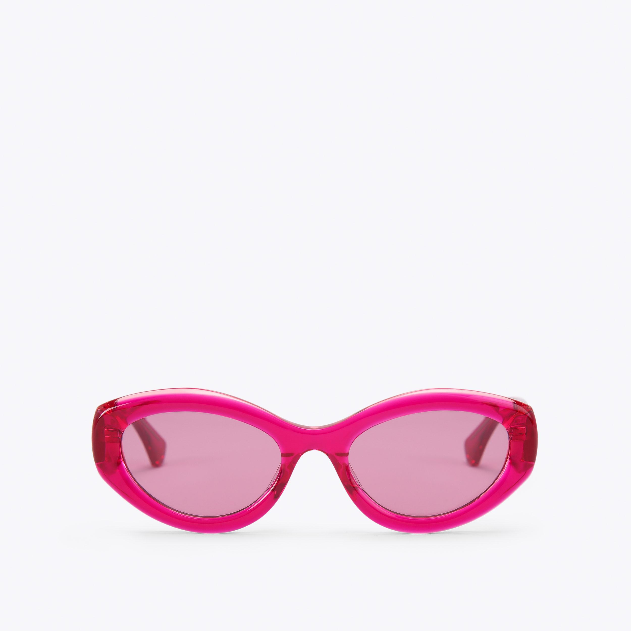 KENSINGTON SM CAT-EYE Fuchsia Acetate Cat Eye Sunglasses by Kurt