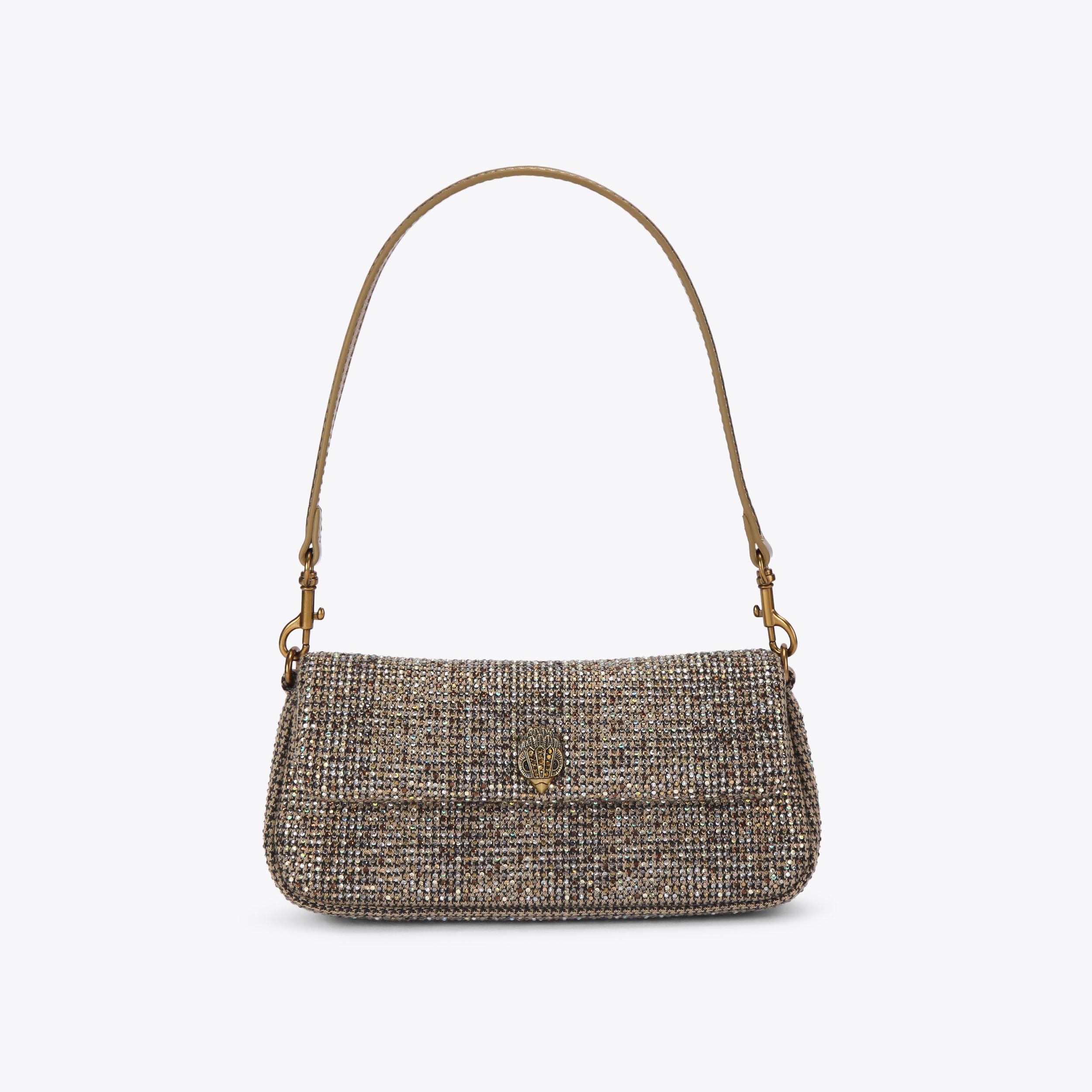 SM CHELSEA XBODY Crystal Houndstooth Cross Body Bag by KURT GEIGER