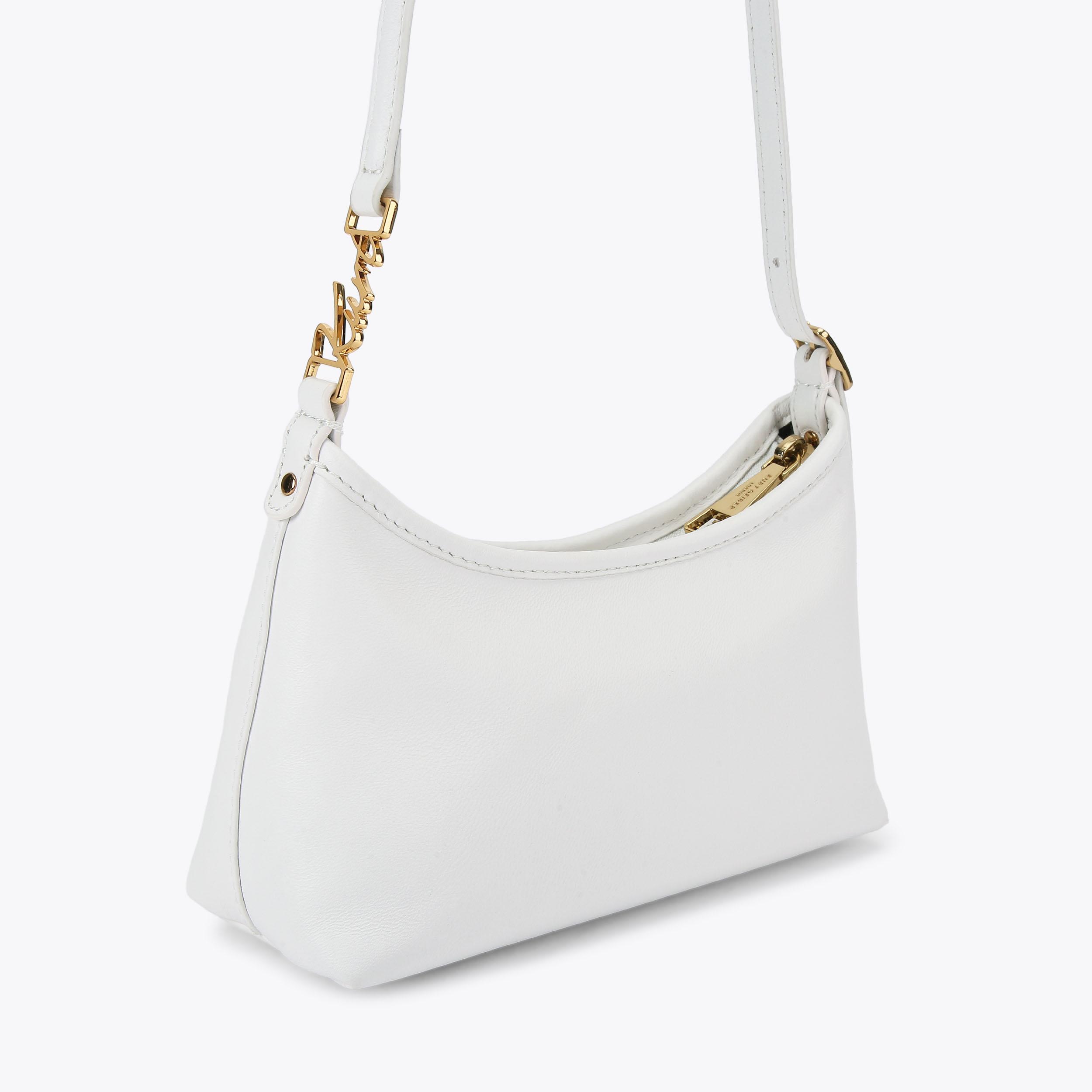 SCRE:EN ＜MINI SHOULDER BAG＞　white FABRIC KURT MINI SHOULDER Mini Shoulder Bag by Kurt Geiger London