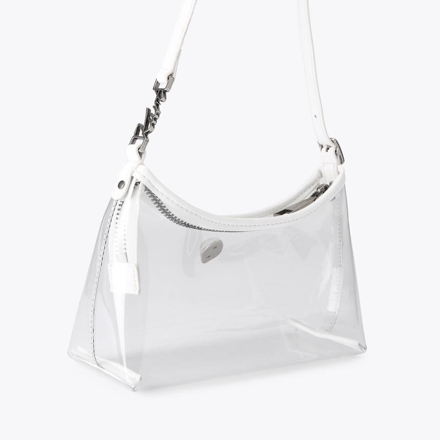 VINYL KURT MINI SHOULDER White Transparent Shoulder Bag by Kurt