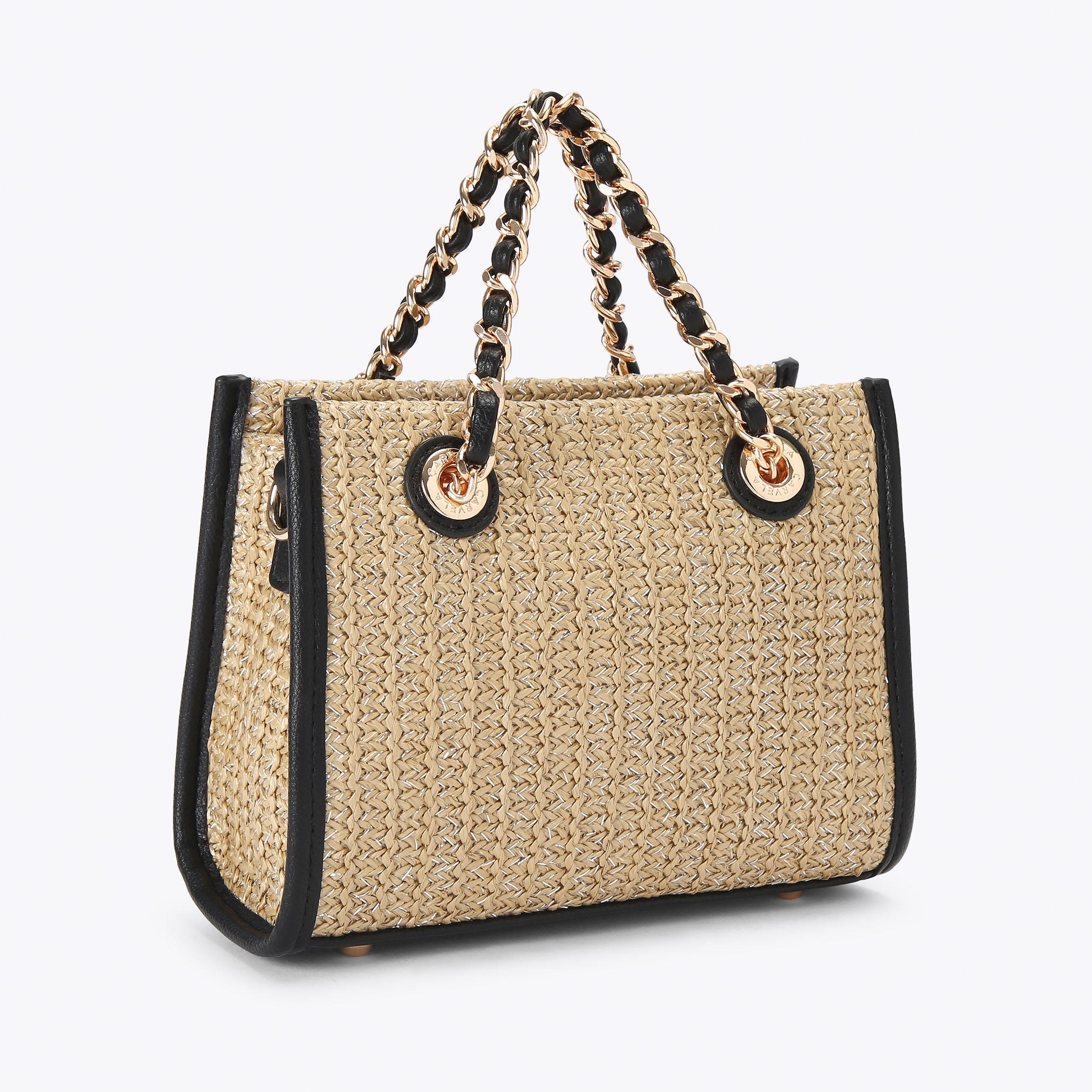 SORRENTO BEAD MICRO Black Beaded Micro Bag by Carvela