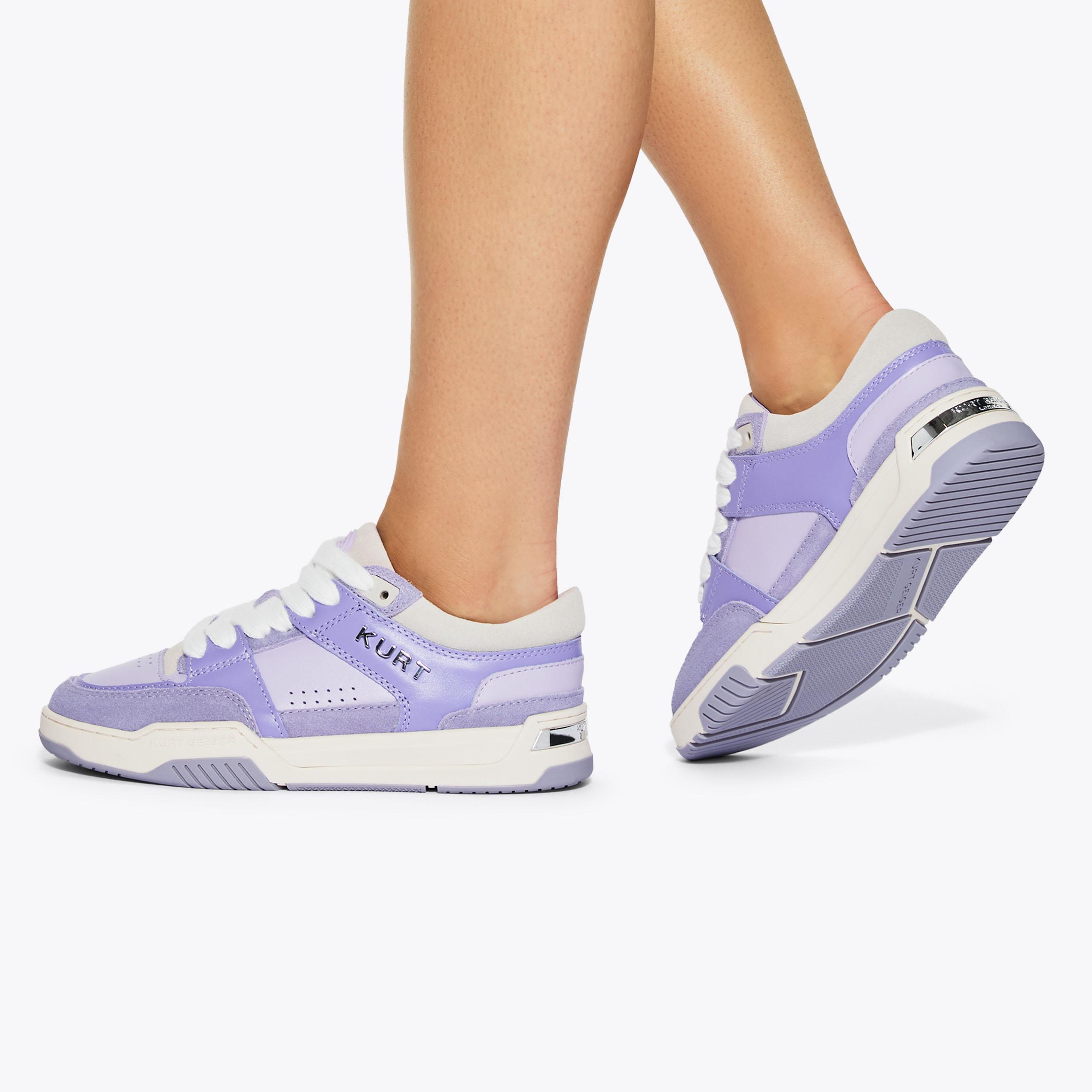 KINGLAND SNEAKER Lilac Suede Lace Up Sneaker by Kurt Geiger London