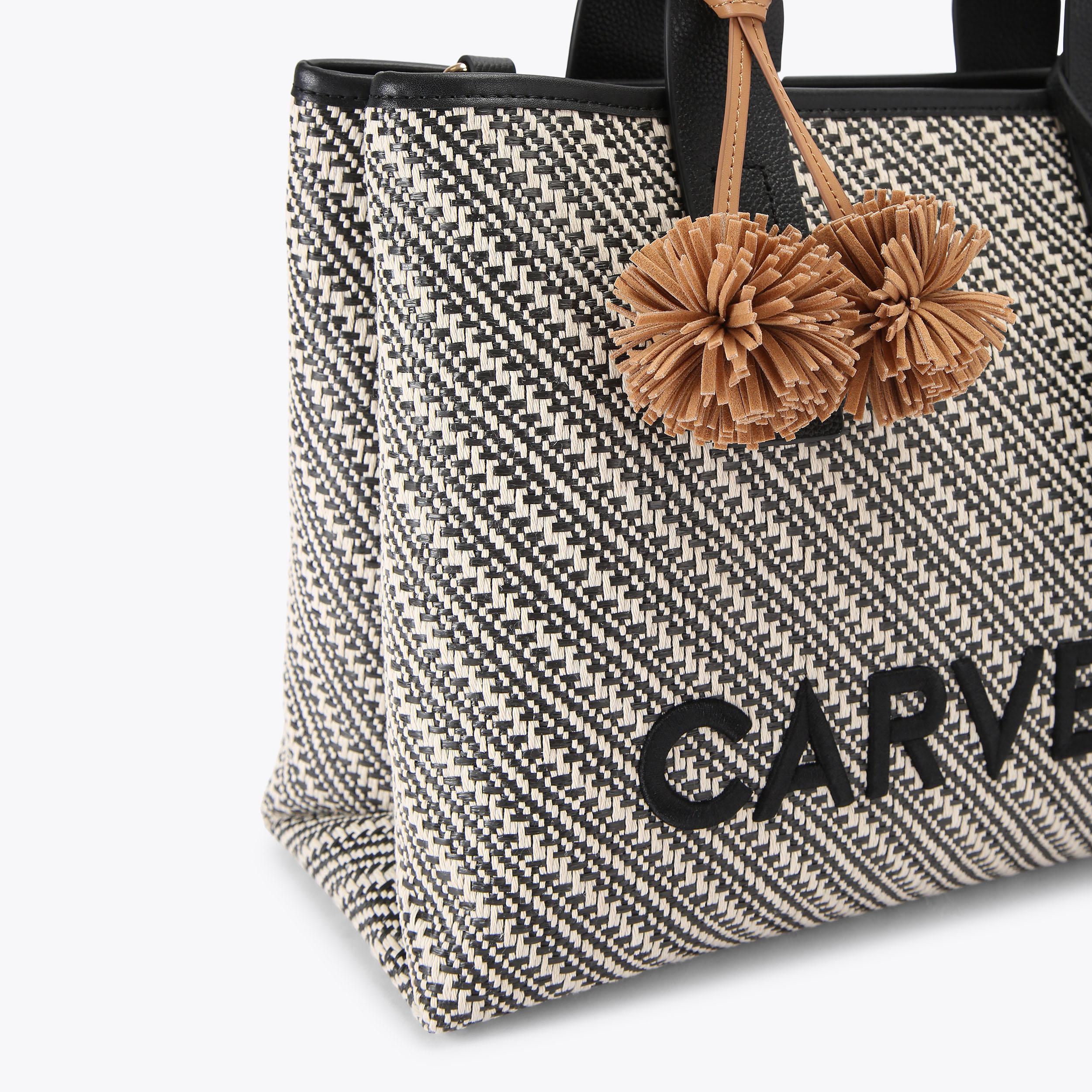 NINA TOTE Monochrome Tote Bag by Carvela