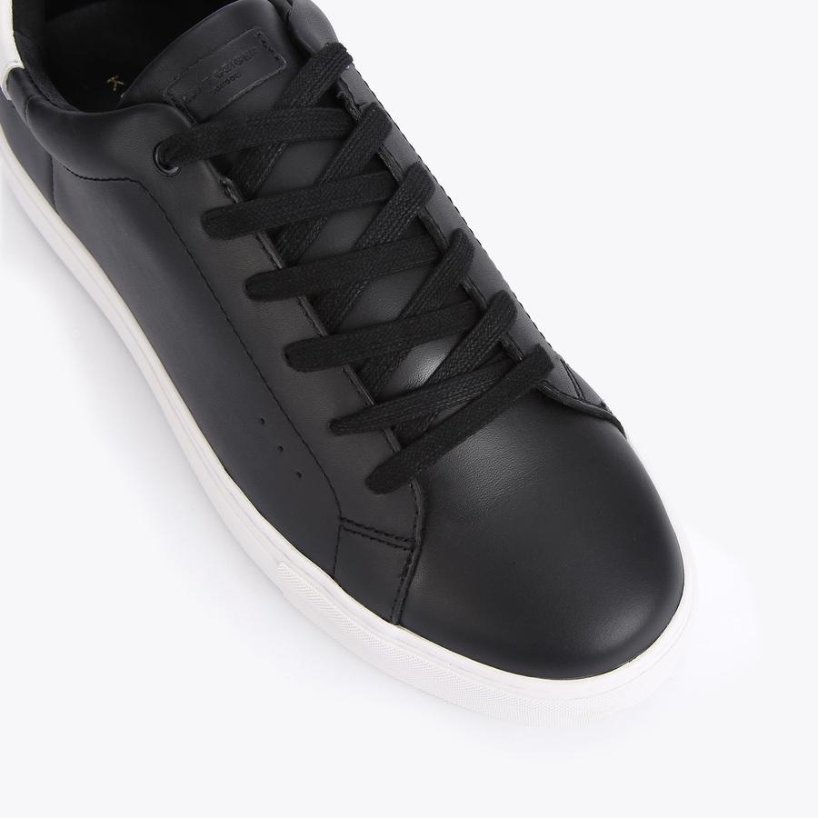 LANEY MENS Black Leather Chunky Sneakers by KURT GEIGER LONDON