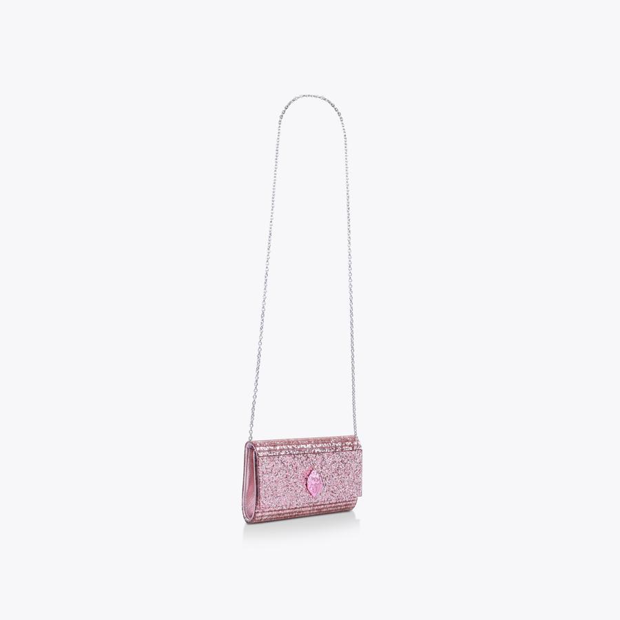 PARTY EAGLE CLUTCH DRENCH Pink Sparkly Acrylic Clutch by KURT GEIGER LONDON