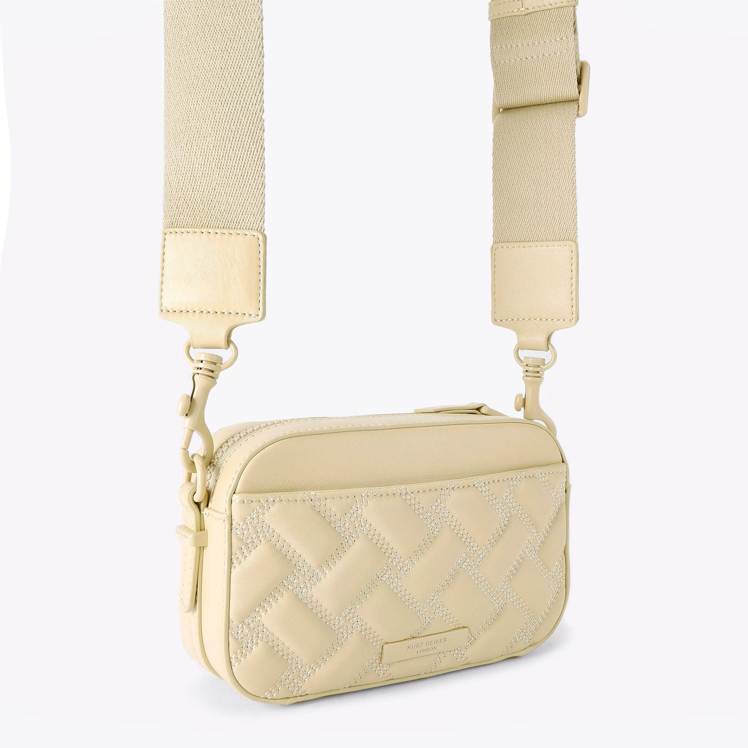 KENSINGTON SM CAMERA DRCH Bone Leather Cross Body Bag by