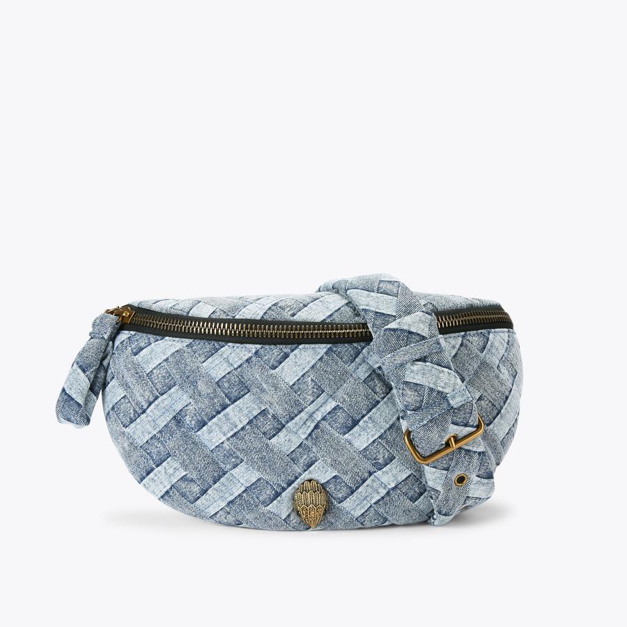 KENSINGTON SOFT BELTBAG Denim Belt Bag by KURT GEIGER LONDON