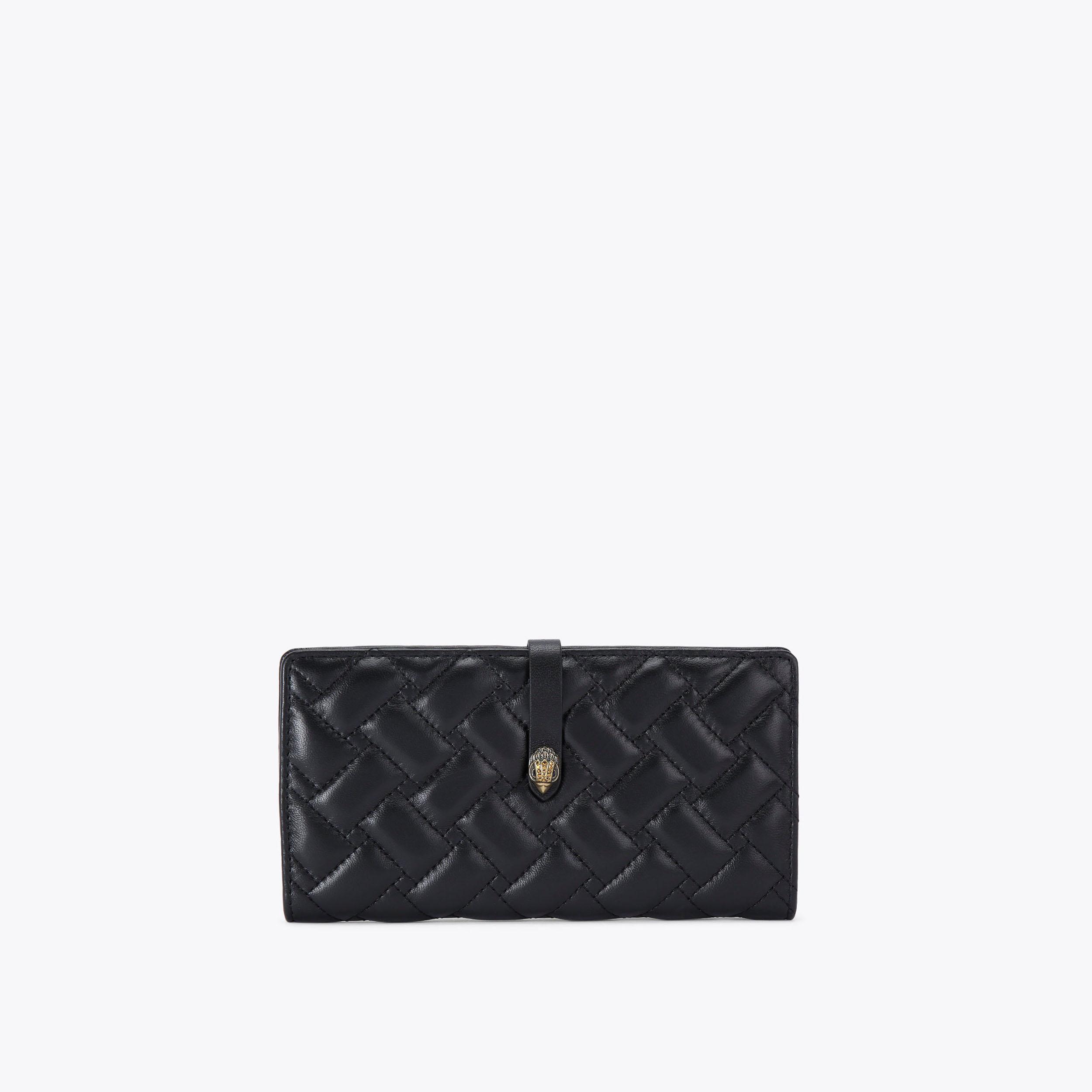 LEATHER SOFT WALLET Black Leather Wallet by KURT GEIGER LONDON