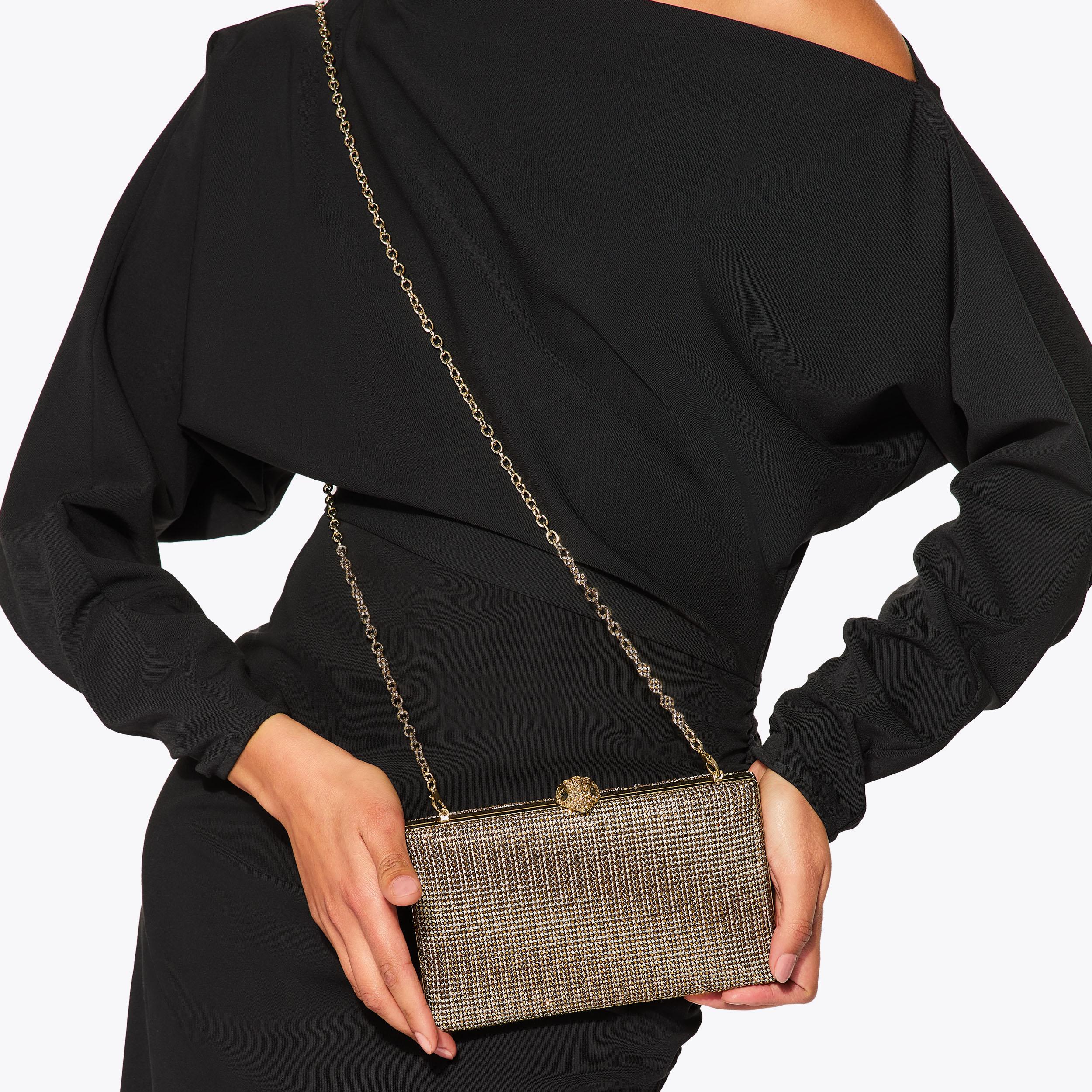 CRYSTAL KENSINGTON CLUTCH Houndstooth Crystal Clutch by KURT GEIGER LONDON