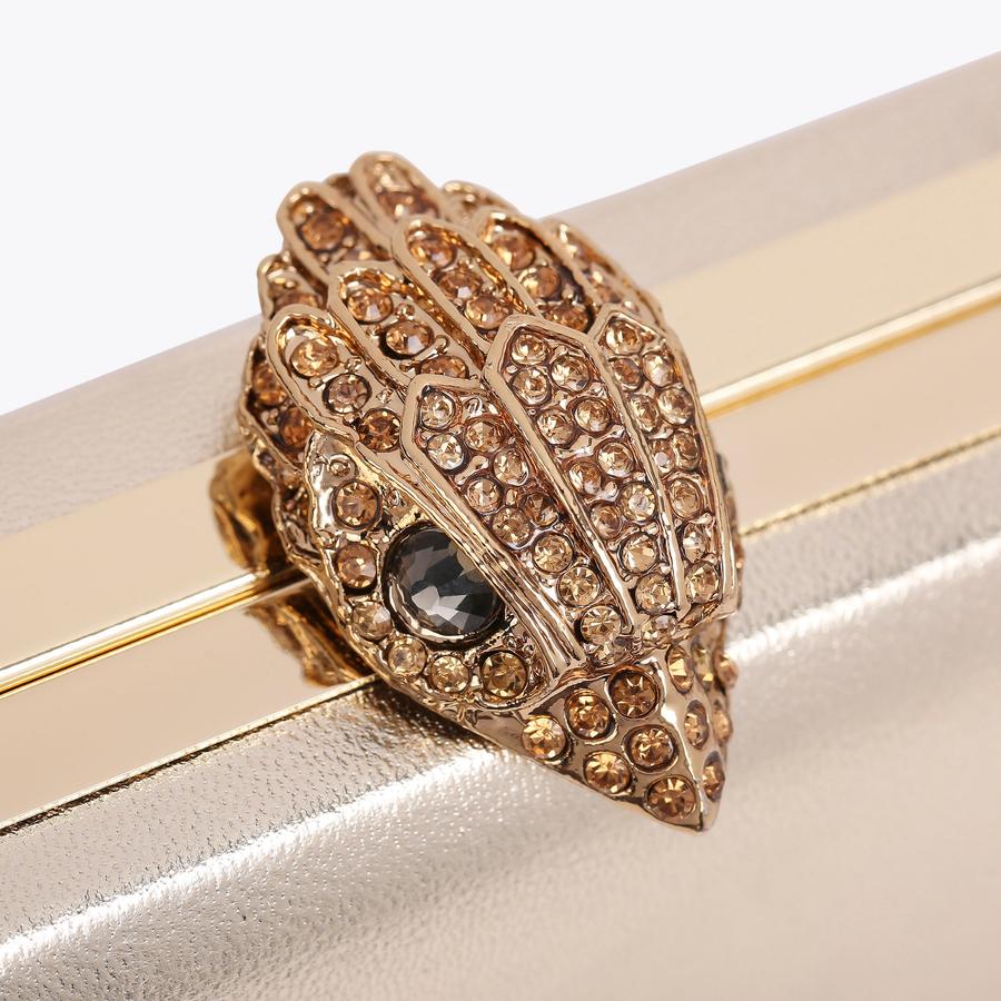 Kurt geiger gold clutch bag clearance