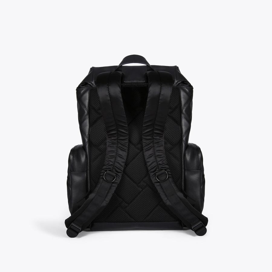 KENSINGTON M RUCKSACK Black Quilted Nylon Oversized Rucksack by KURT GEIGER LONDON