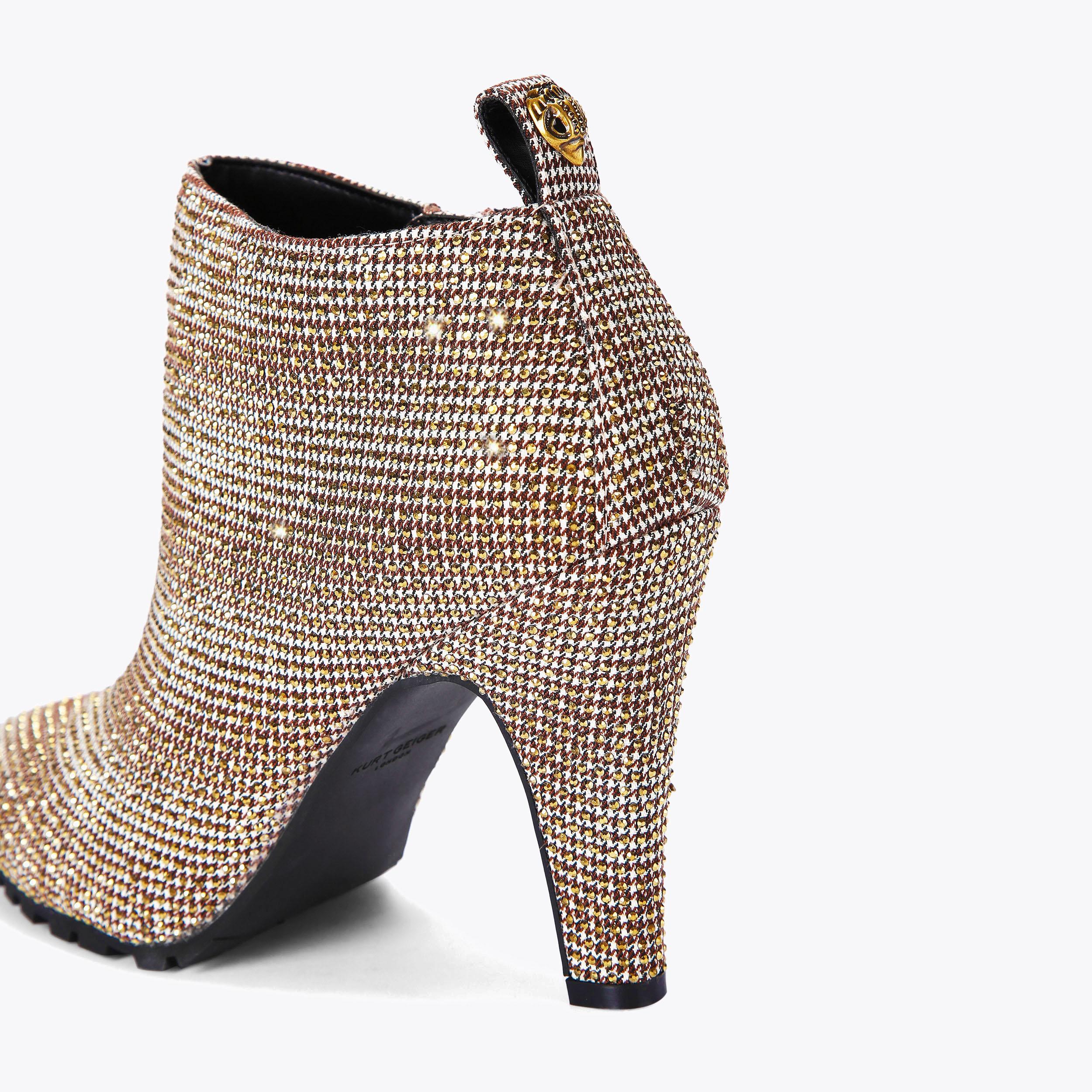 SHOREDITCH BOOTIE Crystal Ankle Boot by KURT GEIGER LONDON