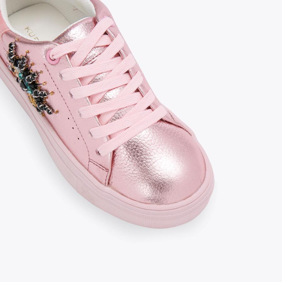 Pink kurt geiger trainers shop