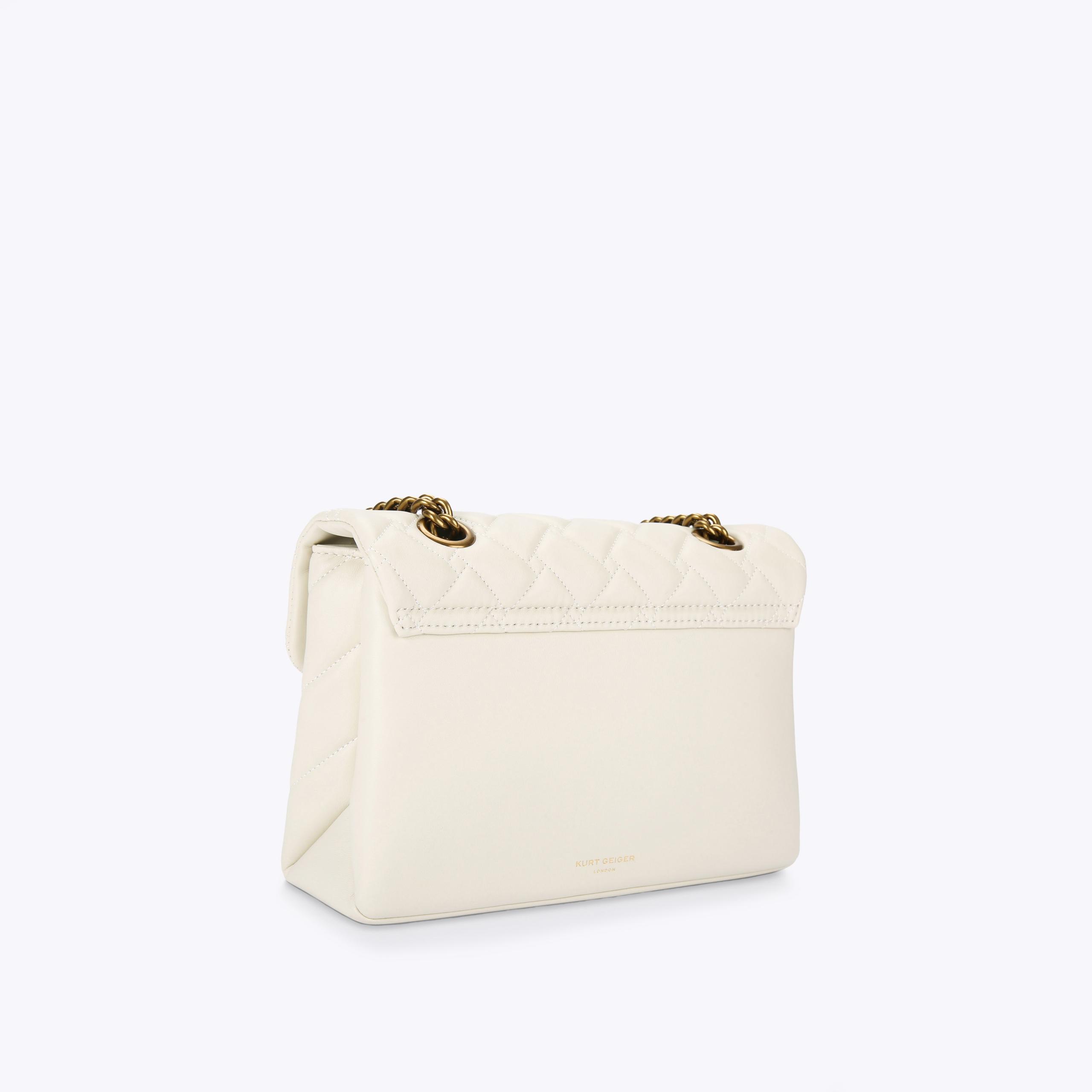 LEATHER KENSINGTON EYE Bone Shoulder Purse by KURT GEIGER LONDON