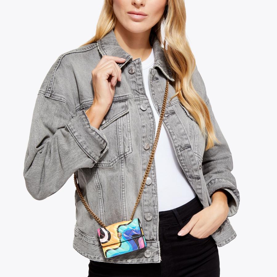 MICRO KENSINGTON Swirl Rainbow Cross Body Purse by KURT