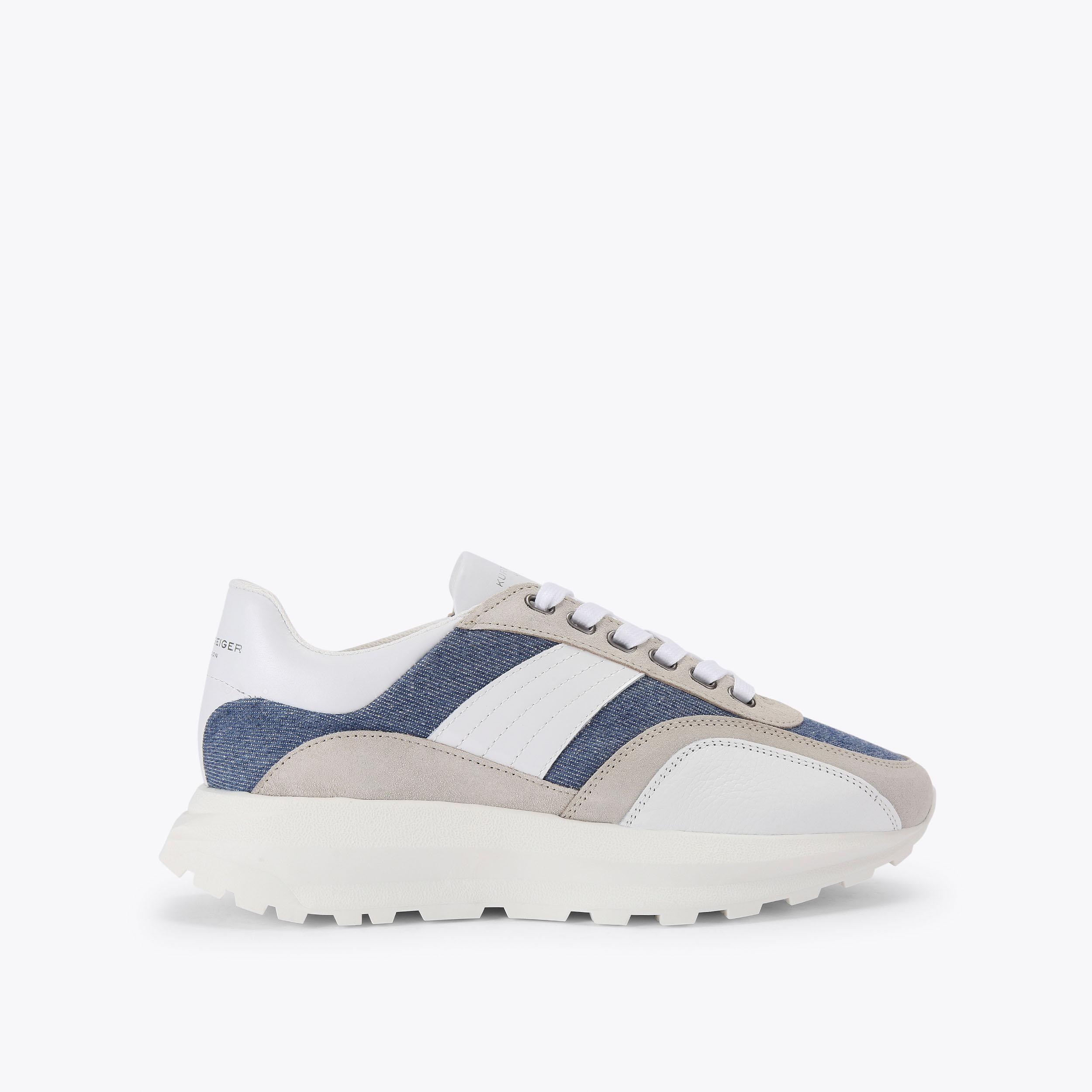 GASPAR Denim Lace Up Sneaker by KURT GEIGER LONDON