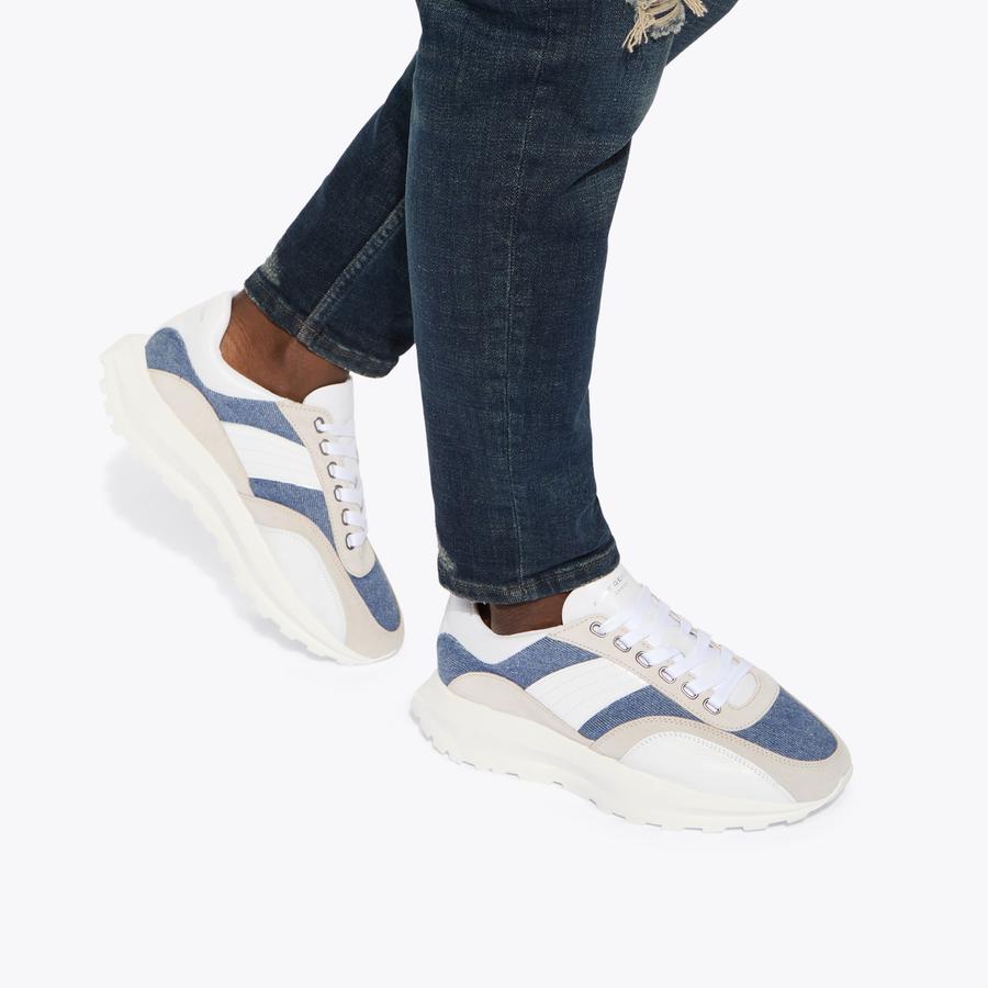 GASPAR Denim Lace Up Sneaker by KURT GEIGER LONDON