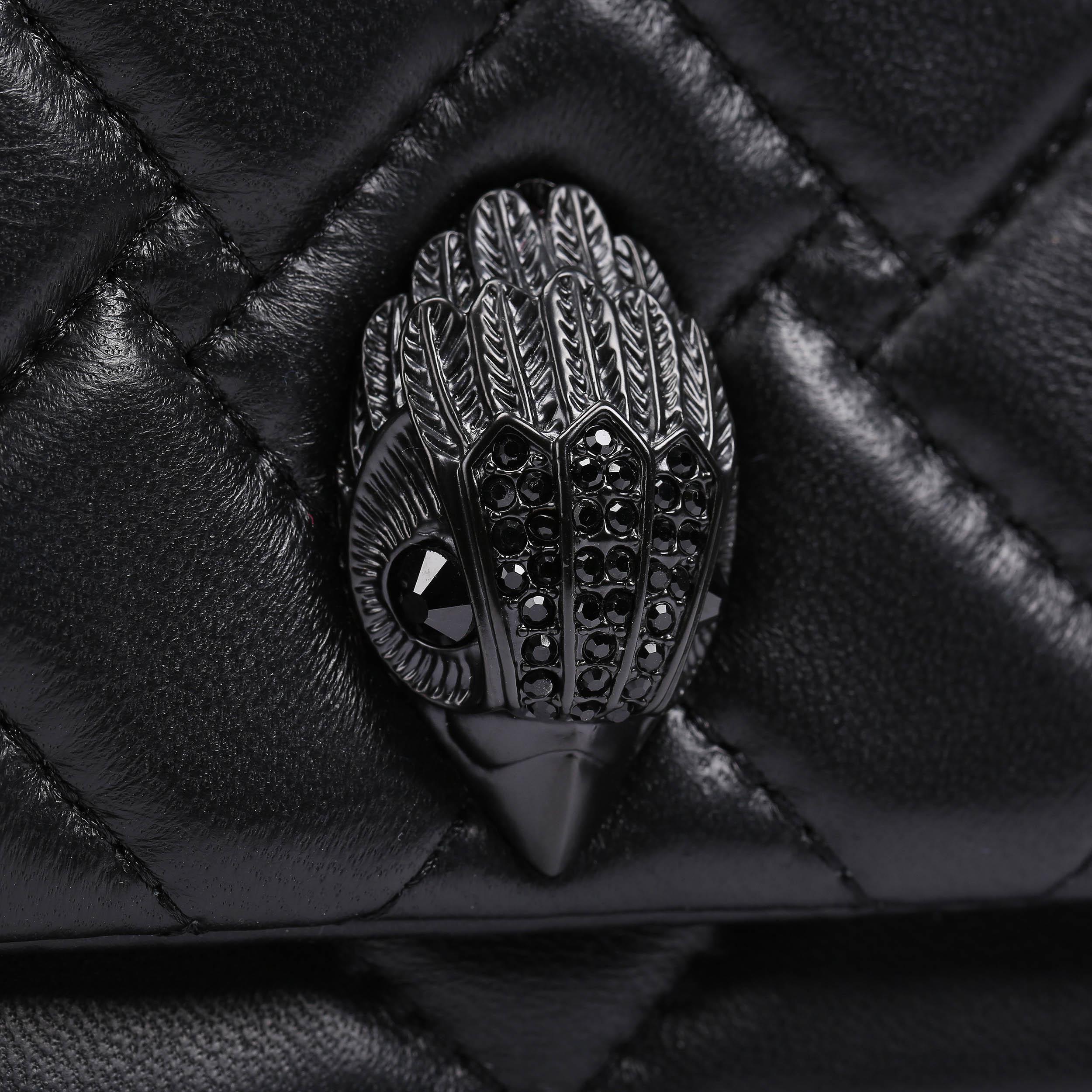 MINI KENSINGTON KURT Black Quilted Kurt Cross Body Purse by