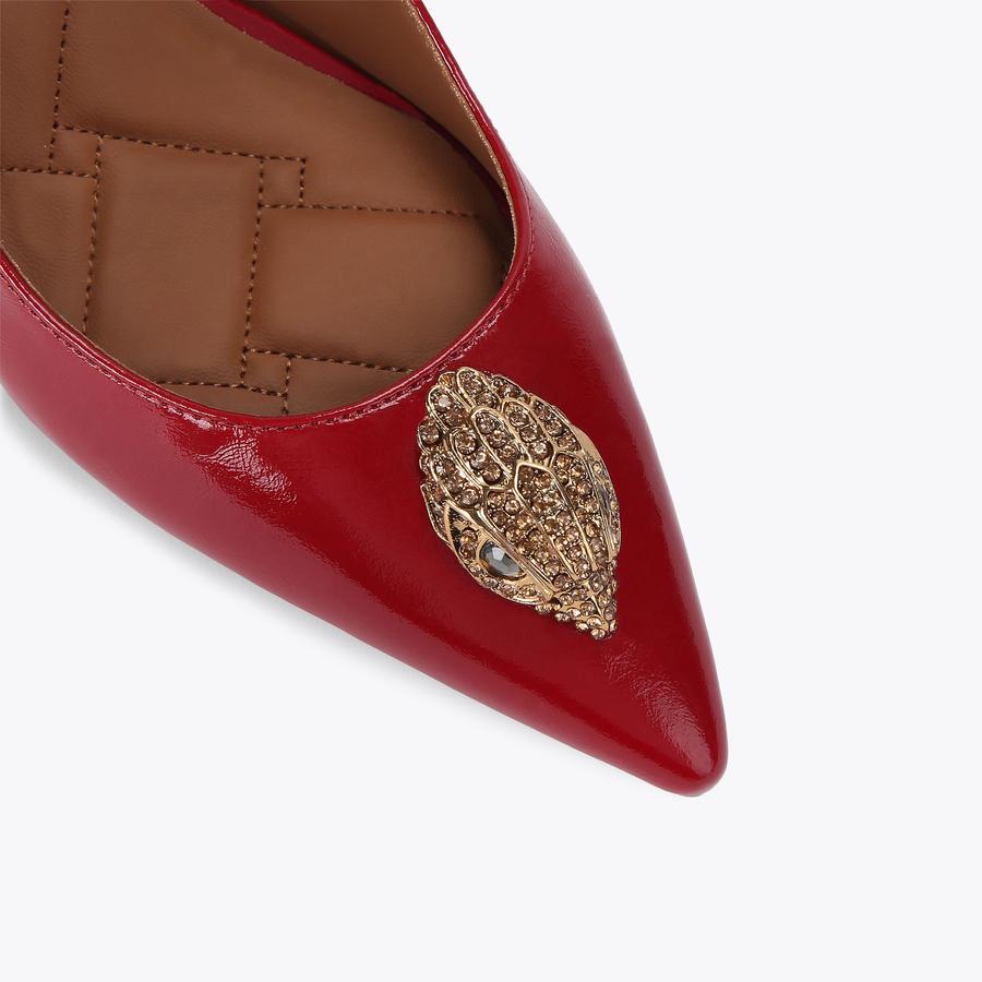 BELGRAVIA SLING BACK Red Patent Slingback heel by KURT GEIGER LONDON