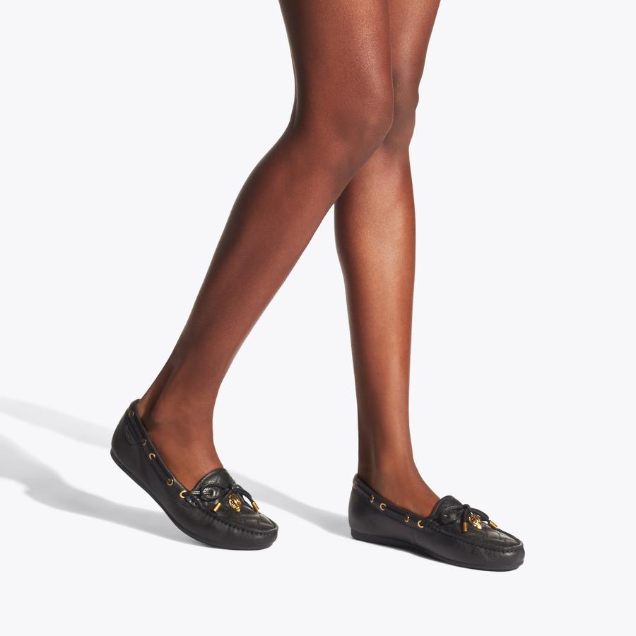 Kurt Geiger London Women s Flat Shoe Black Leather Eagle Moccasin