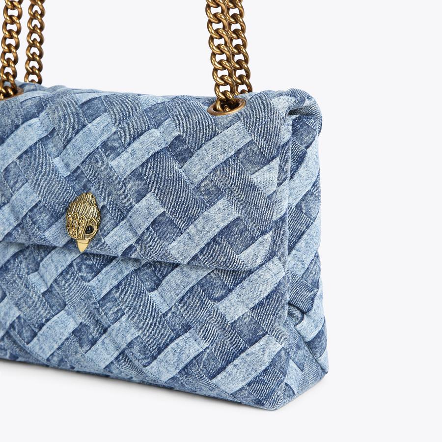 Blue denim purse sale