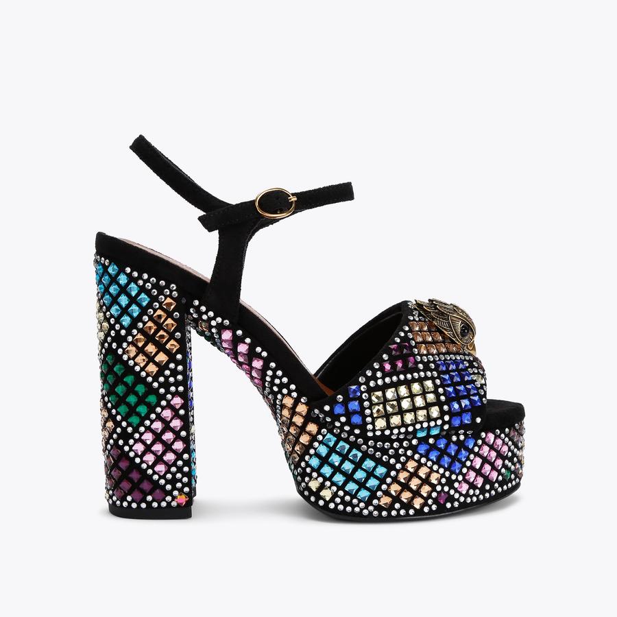 KENSINGTON PLATFORM SDL Crystal Platform Heels by KURT GEIGER LONDON