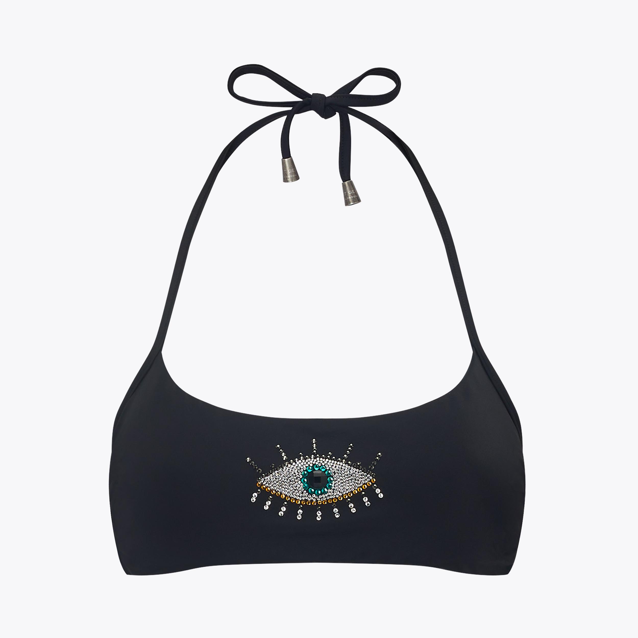 人外୨୧ *。 White Leather Evil Eye Sneakers | Kurt Geiger