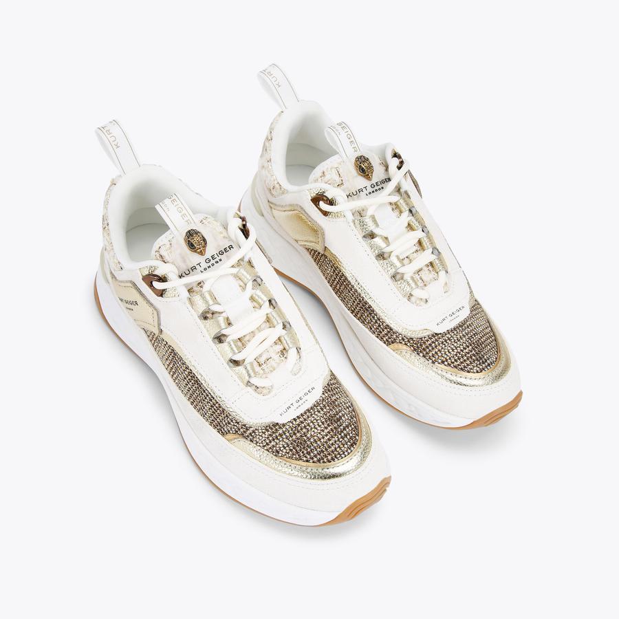 KENSINGTON SNEAKER Beige Sneakers by KURT GEIGER LONDON