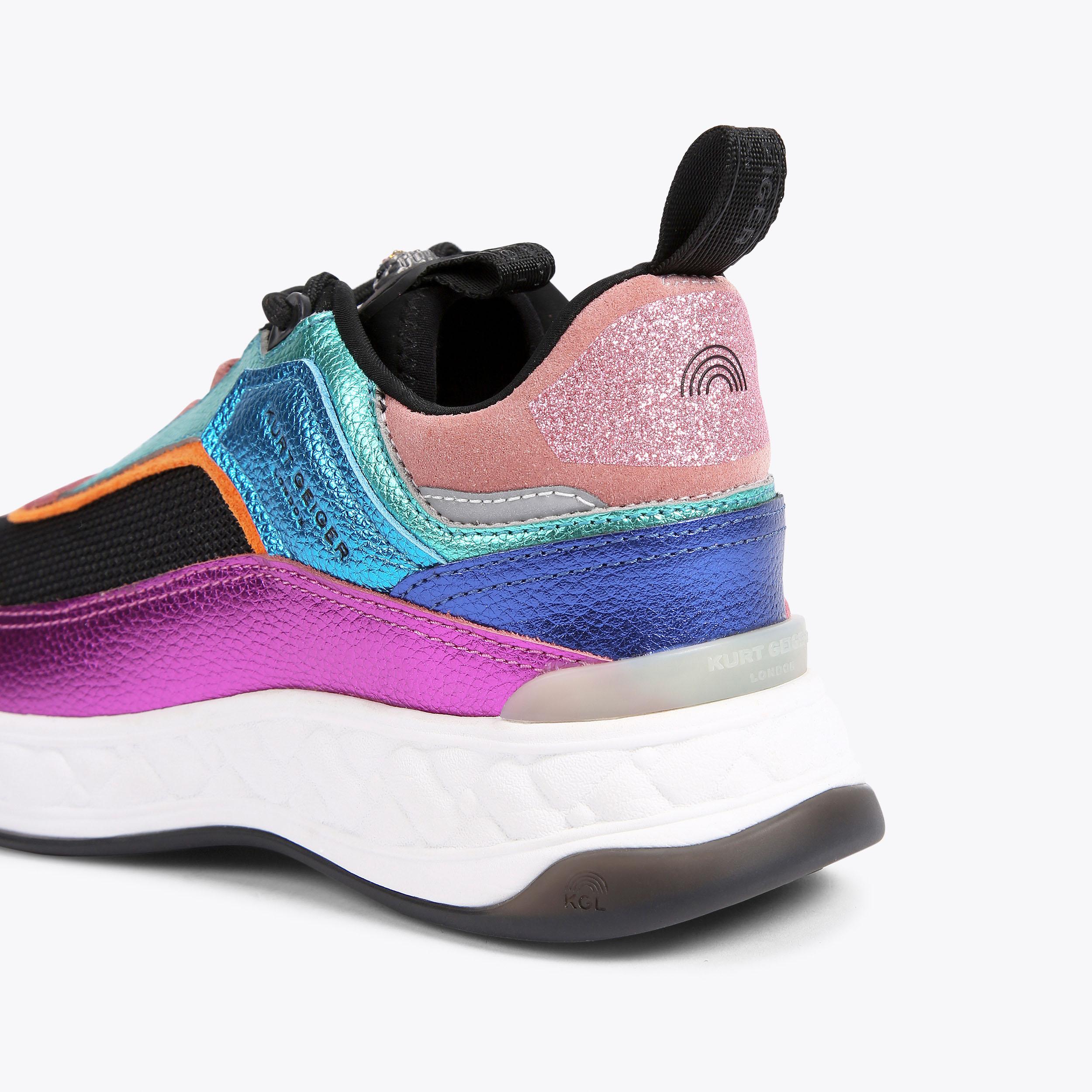KENSINGTON SNEAKER Multi-Colour Lace Up Chunky Trainers by