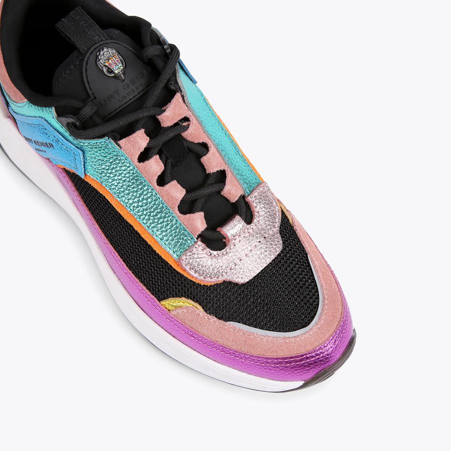 KENSINGTON SNEAKER Multi-Colour Lace Up Chunky Trainers by KURT
