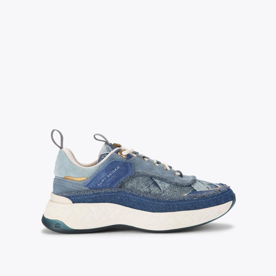 Kurt geiger blue trainers hotsell