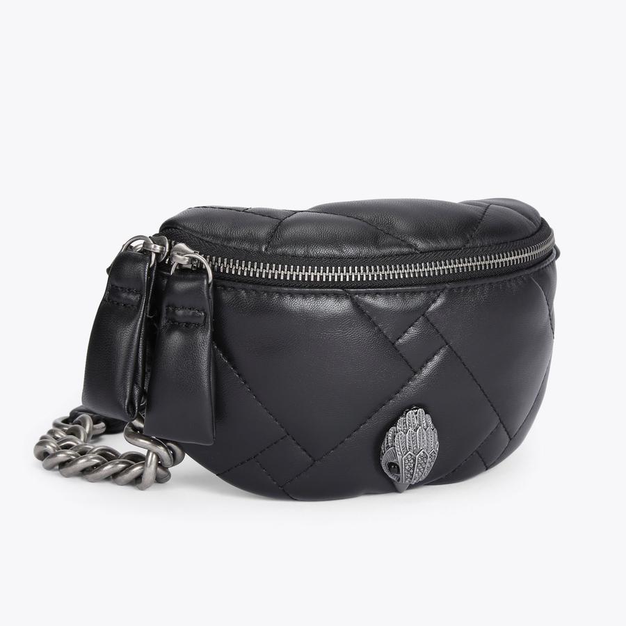 SM KENSINGTON S BELTBAG Black Belt Bag by KURT GEIGER LONDON