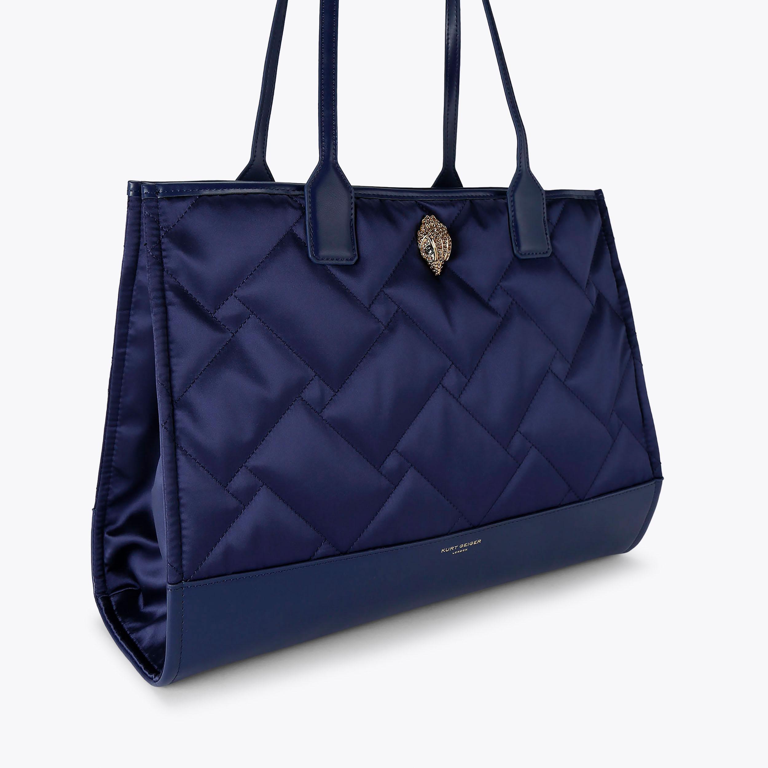 RECYCLED SQ SHOPPER Navy Shopper by KURT GEIGER LONDON