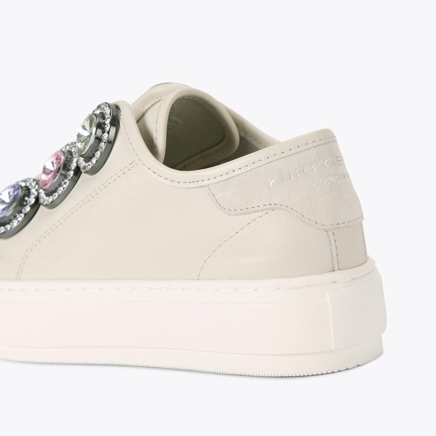 LUARA LANEY OCTAVIA Black Denim Crystal Sneaker by KURT GEIGER LONDON